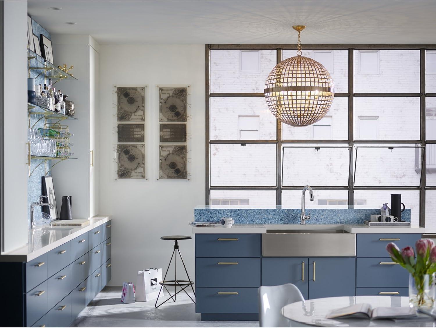 Strive 36" Stainless Steel Farmhouse Undermount Single-Bowl Kitchen Sink