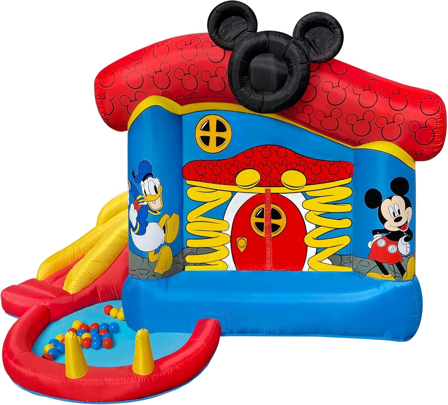 Mickey Mouse Bounce House with Slide and Ball Pit