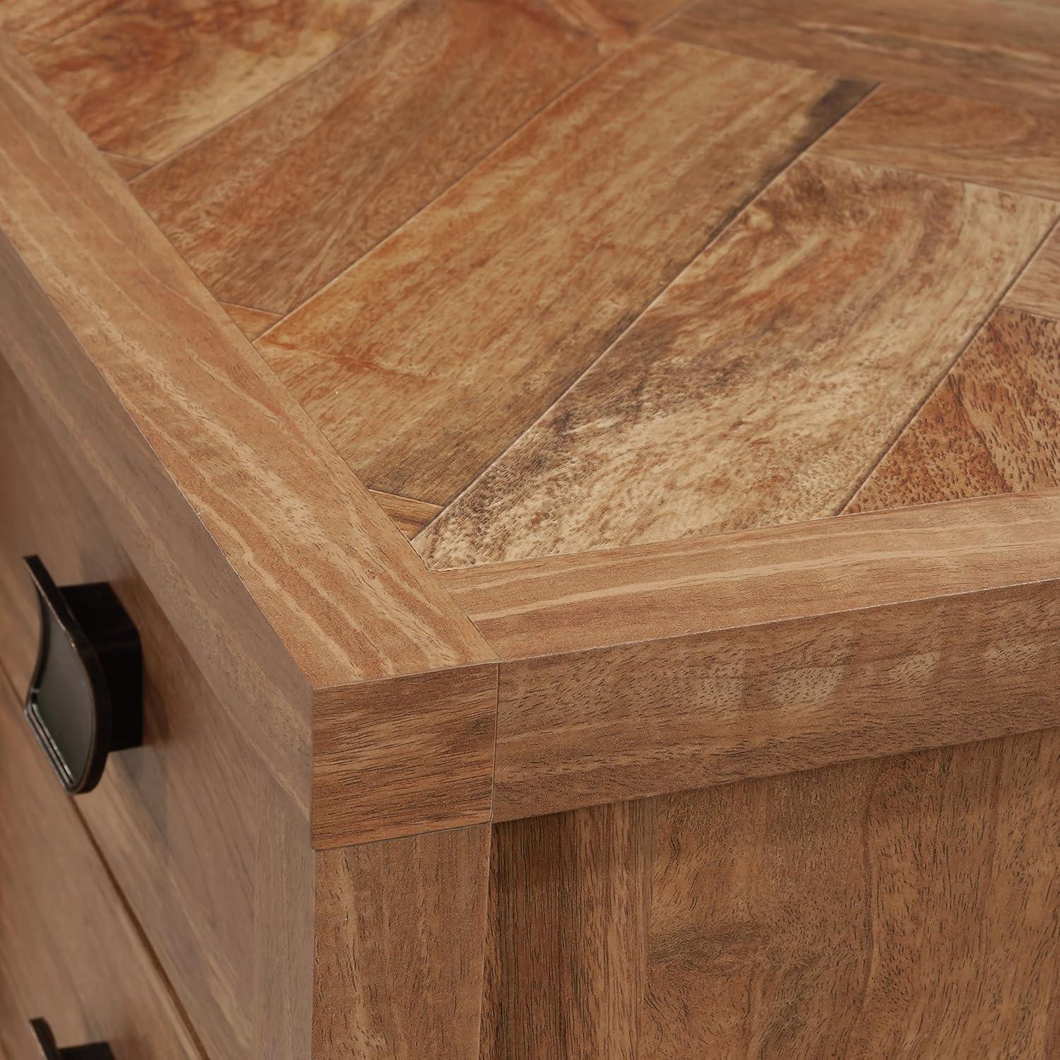 Cannery Bridge 6 Drawer Executive Desk Sindoori Mango - Sauder: Workspace Organizer, MDF Build