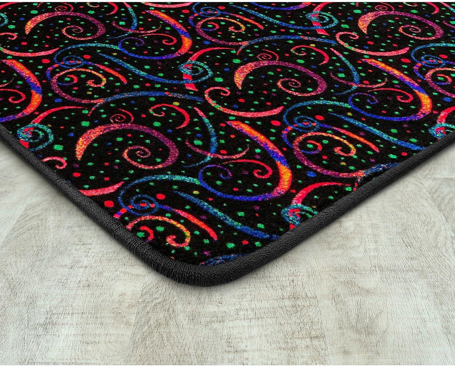 Dynamo 6' x 9' area rug in color Fluorescent