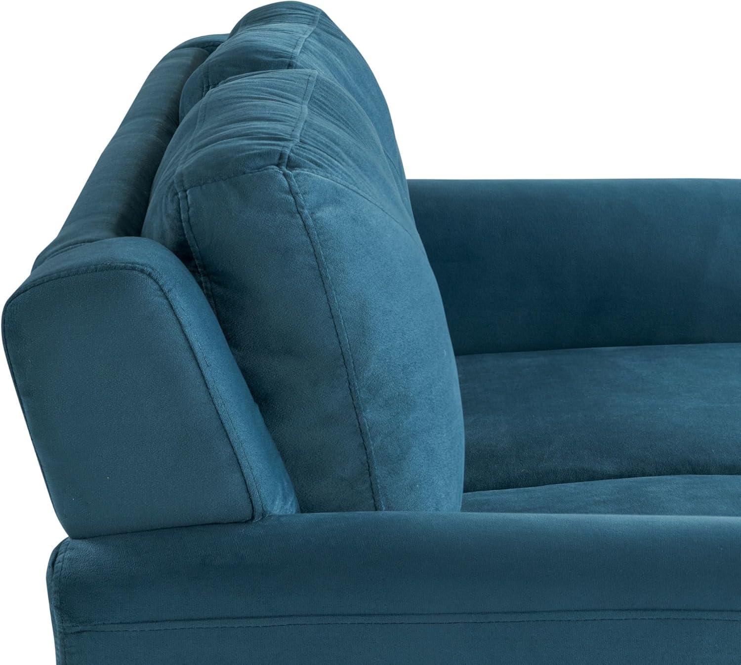 Lifestyle Solutions Harper Loveseat Blue Velvet