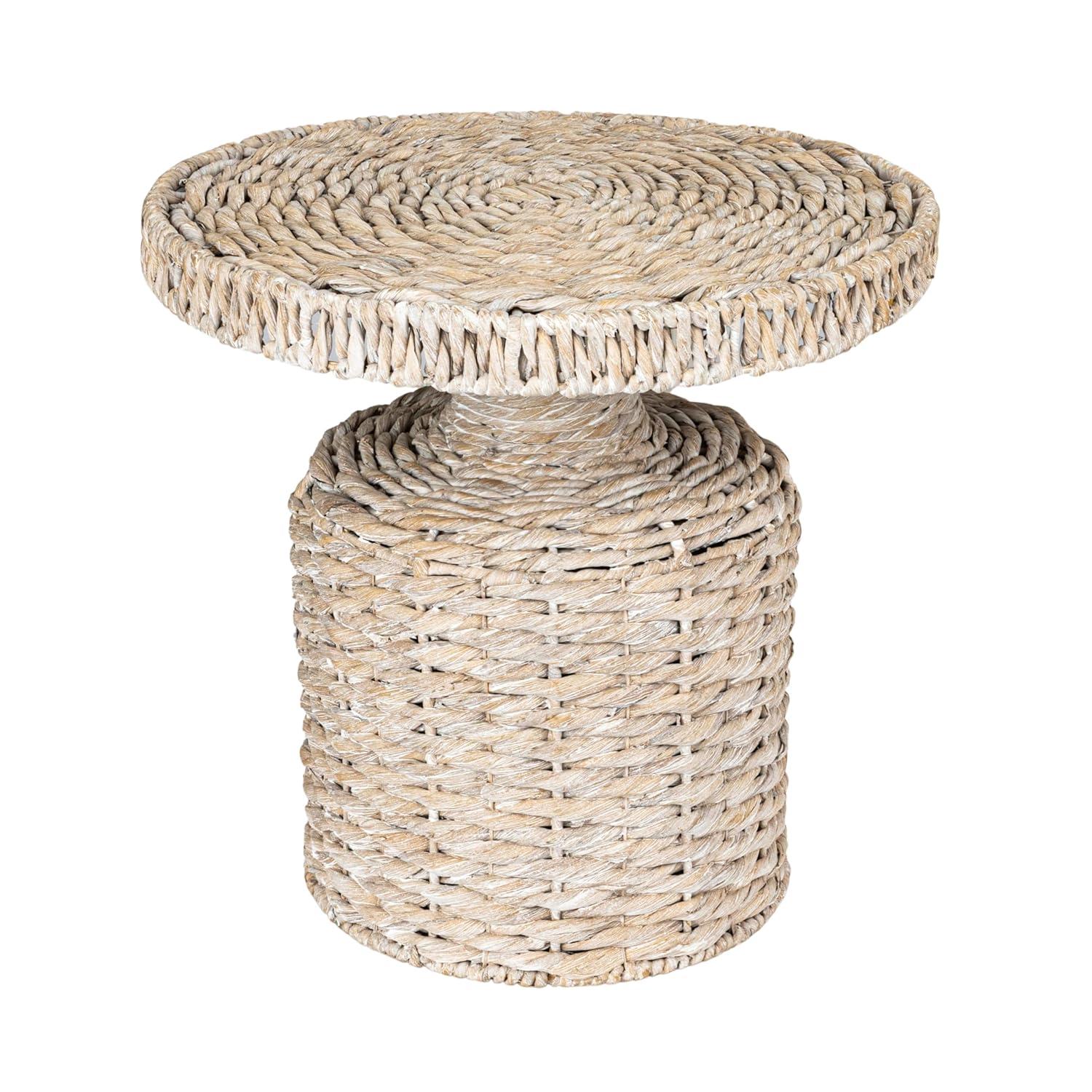 Rosecliff Heights Hand-Woven Water Hyacinth Table