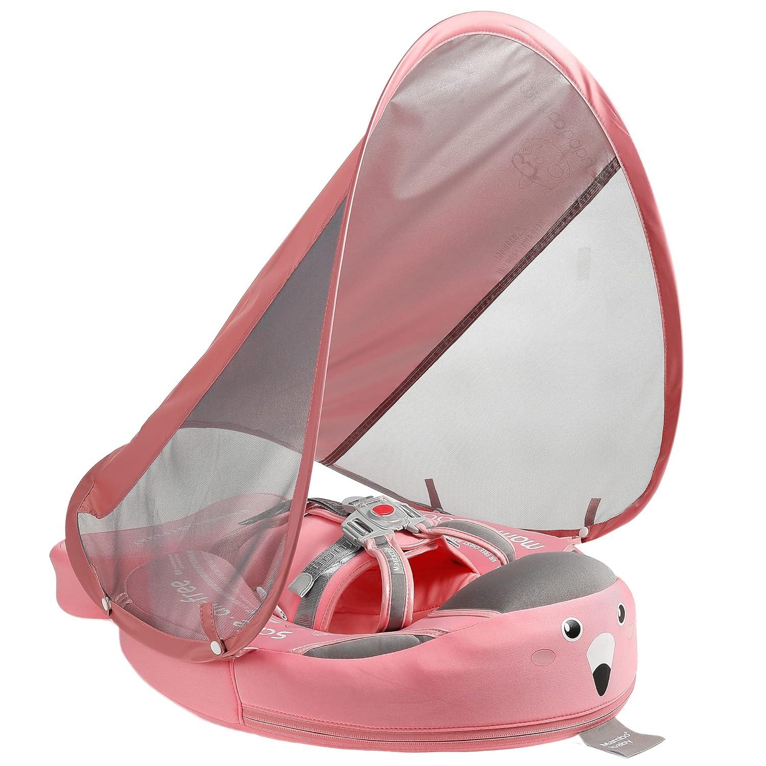 Mambobaby Add Tail Newest Baby Float with Sun Canopy – Special Edition Pink