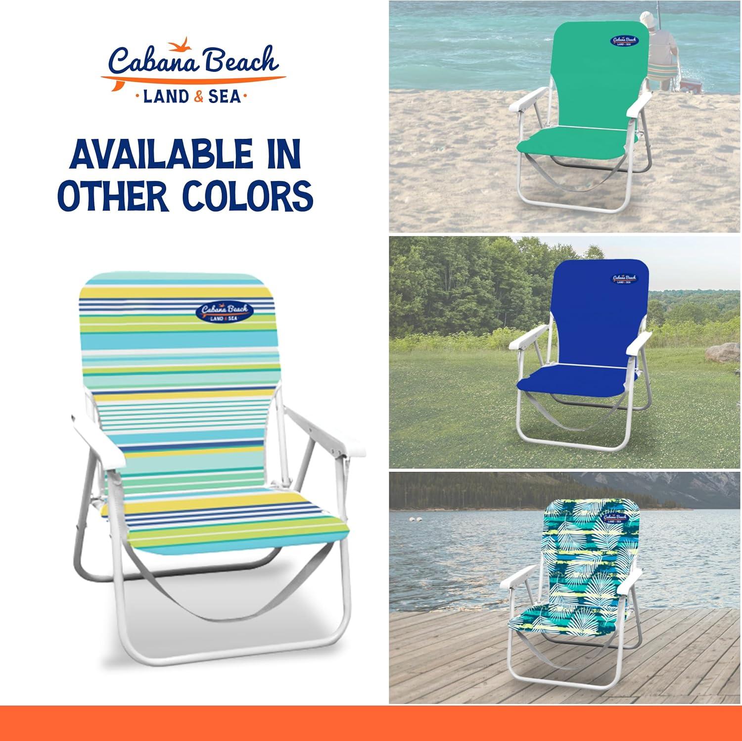 Cabana Beach One-Position Folding Beach Chair