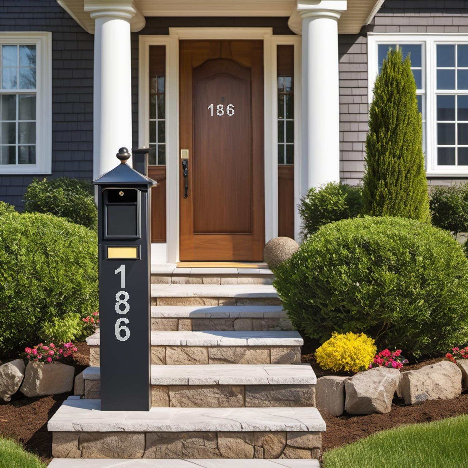 HASWARE 6" H Metal Floating House Number