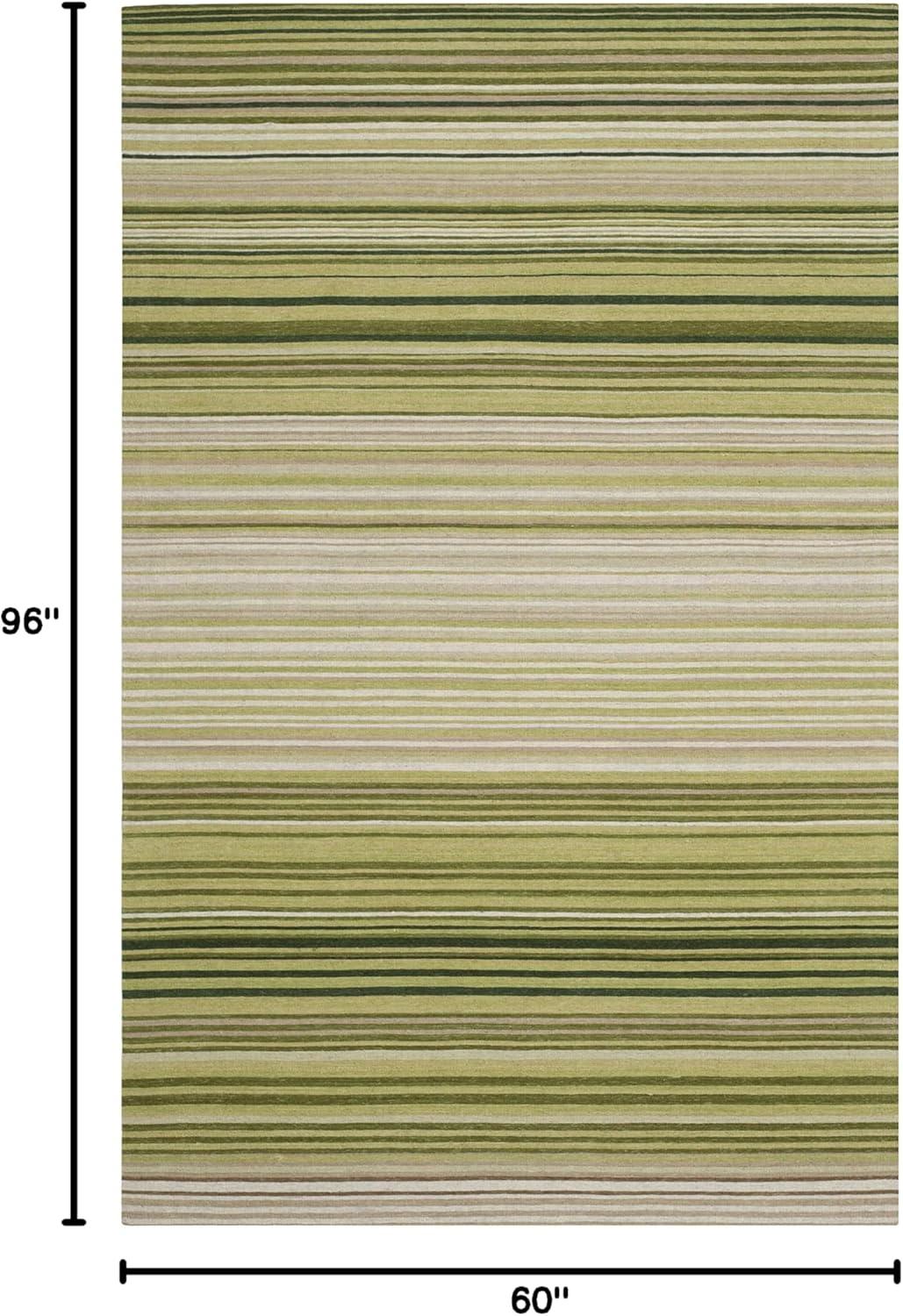 Marbella MRB273 Hand Loomed Area Rug - Green - 5'x8' - Safavieh.