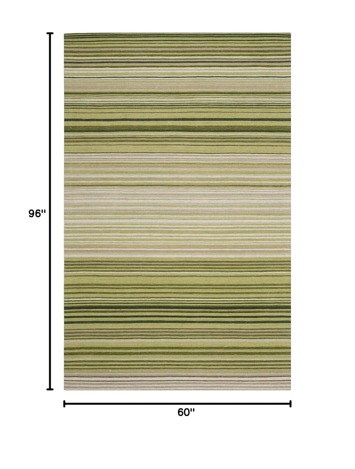 Marbella MRB273 Hand Loomed Area Rug - Green - 5'x8' - Safavieh.
