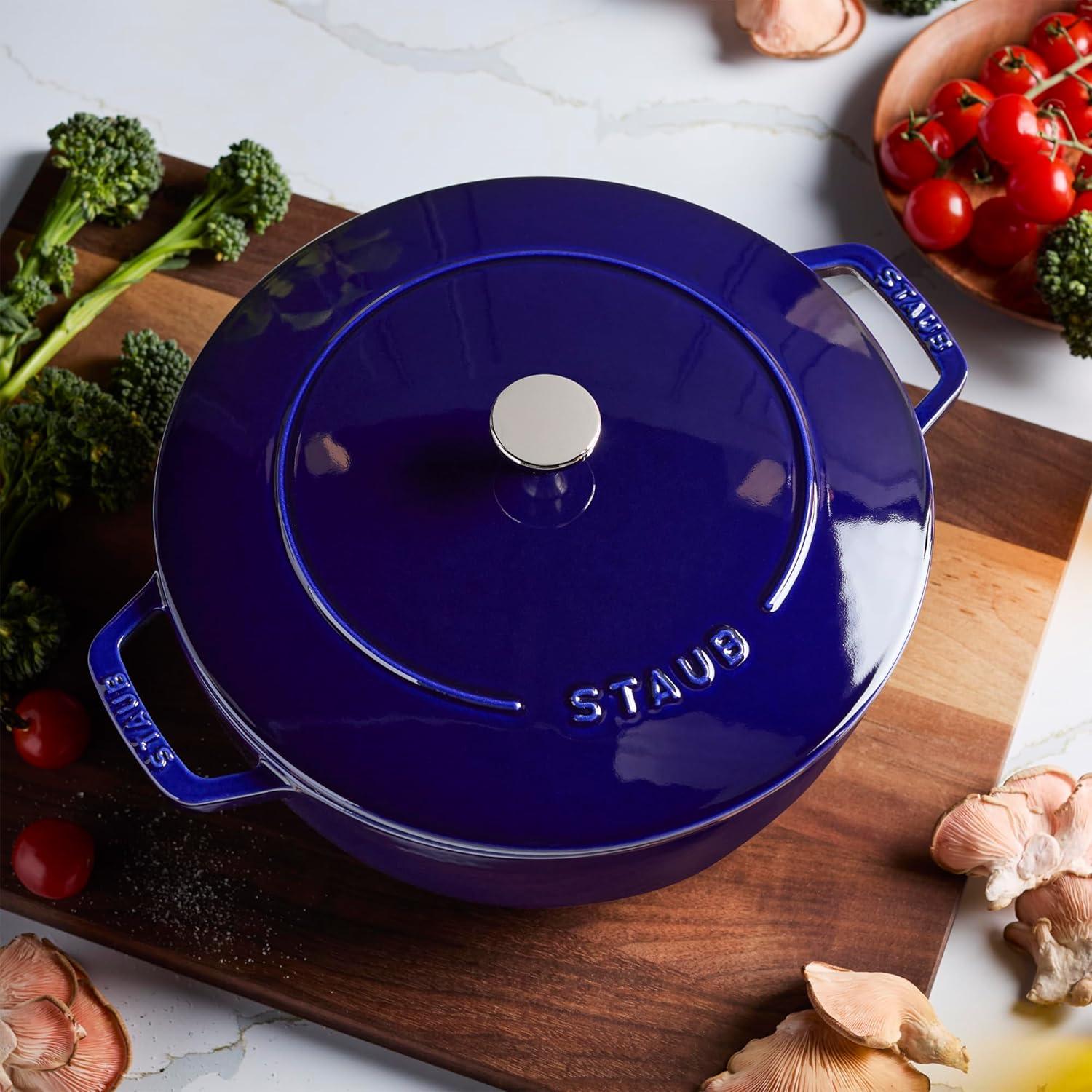 Staub ® Dark Blue Cast Iron 5-Qt. Essential French Oven
