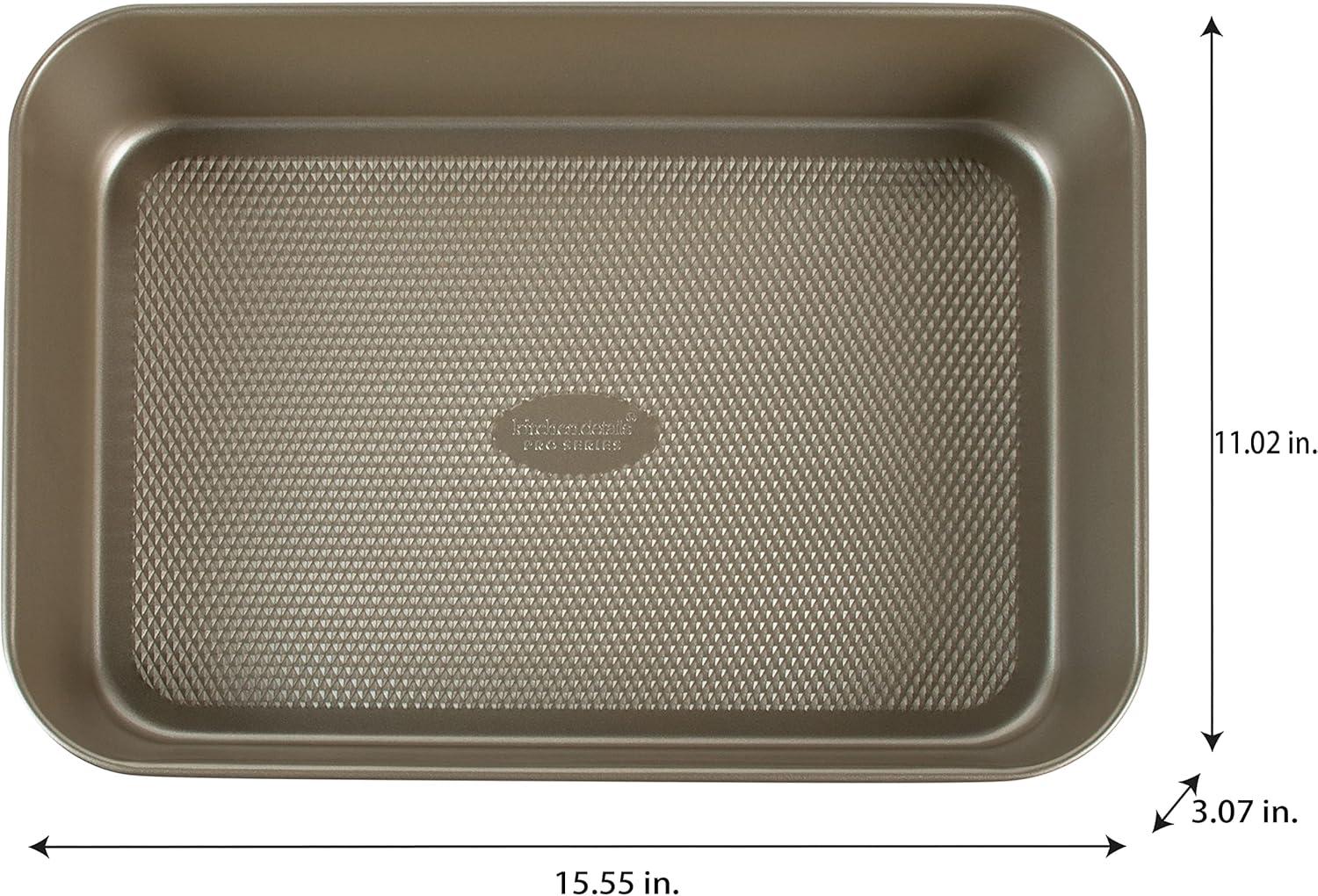 Gold Nonstick Carbon Steel Deep Roasting Pan