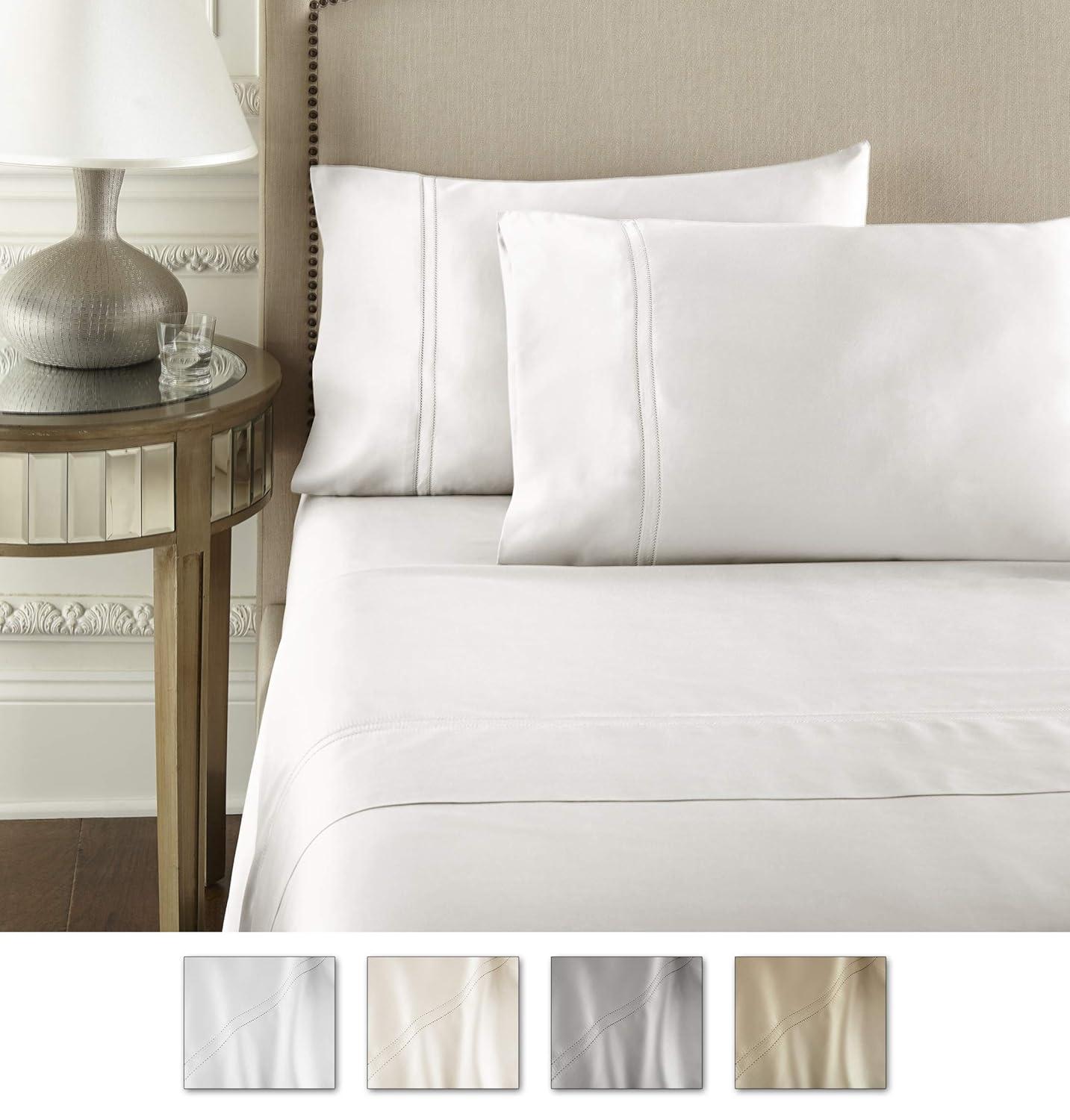 Yalda Sheet Set - QUEEN WHITE - WHITE
