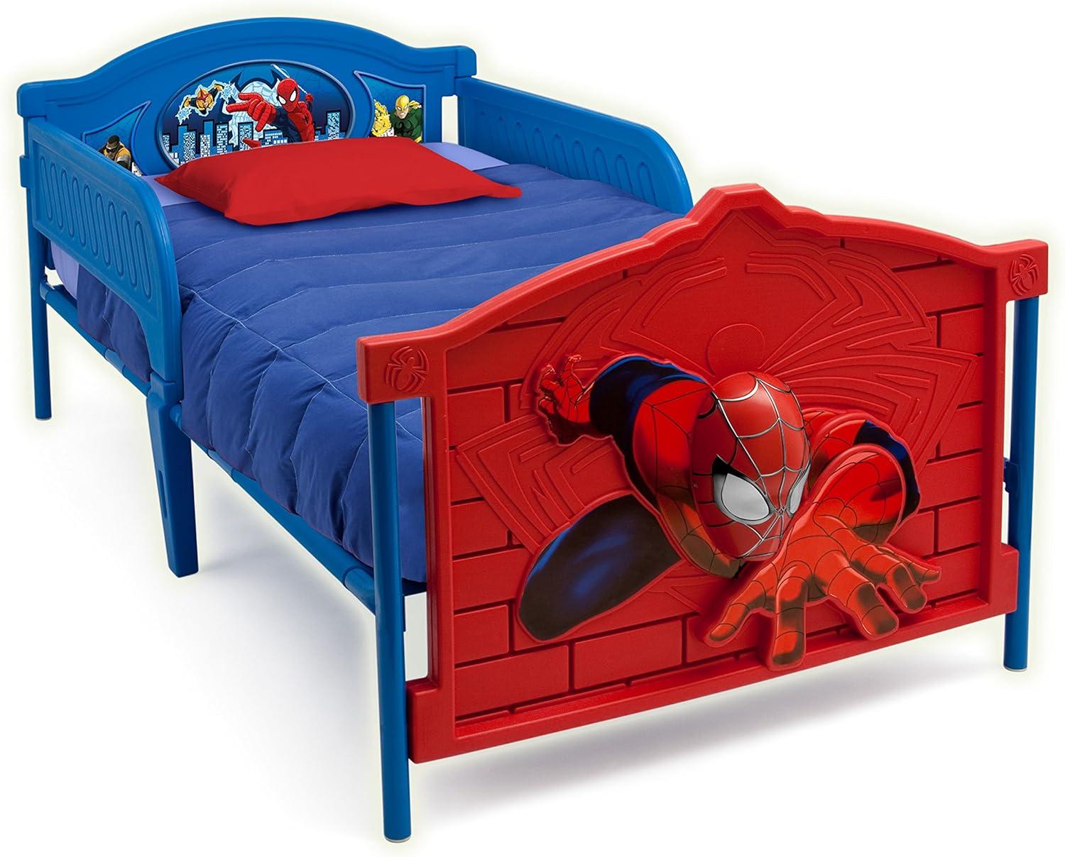 Action-Packed Spider-Man Metal Twin Bed with Drawer and Headboard