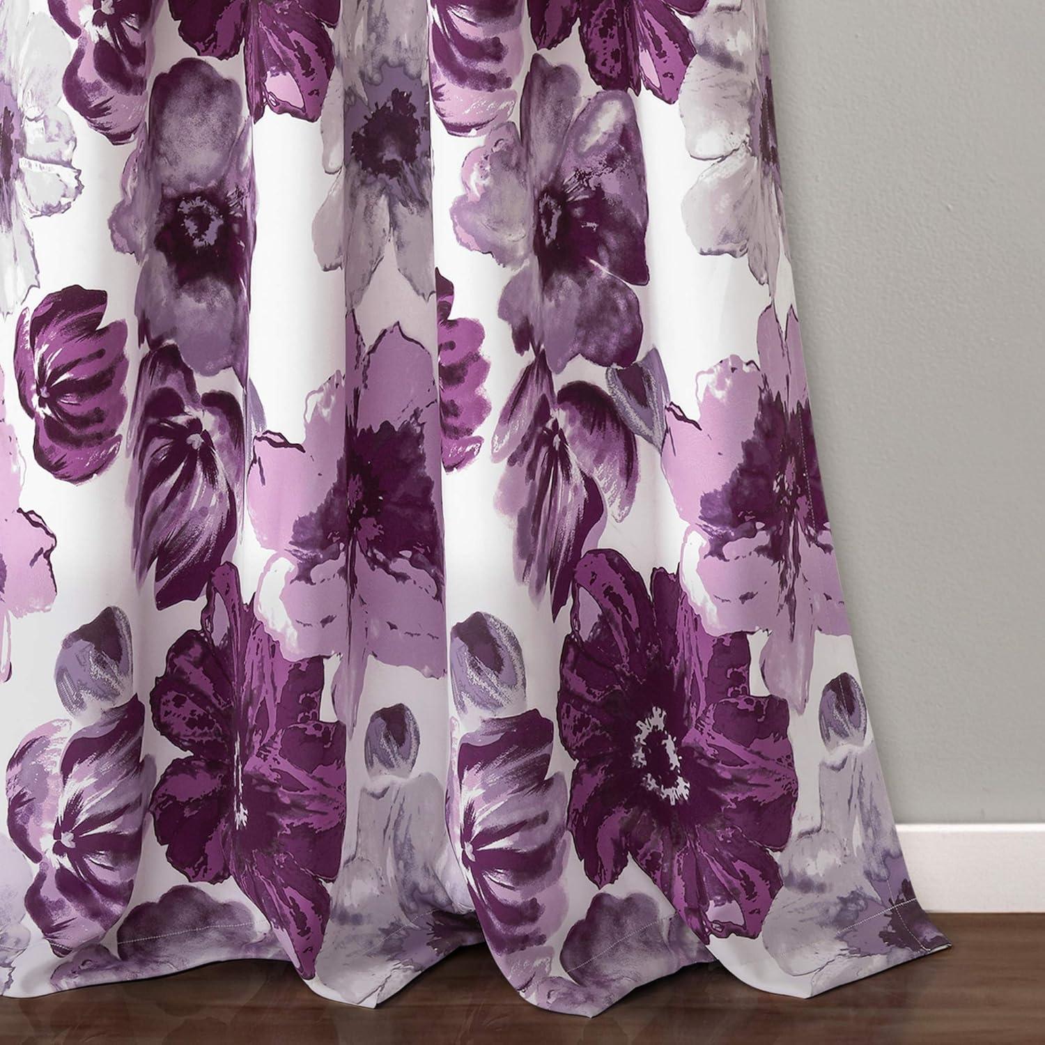 Leah Polyester Room Darkening Curtain Pair