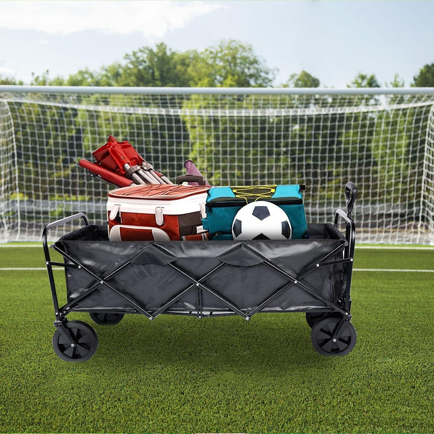 YSSOA 330LBS Folding Outdoor Garden Cart Wagon Camping Cart