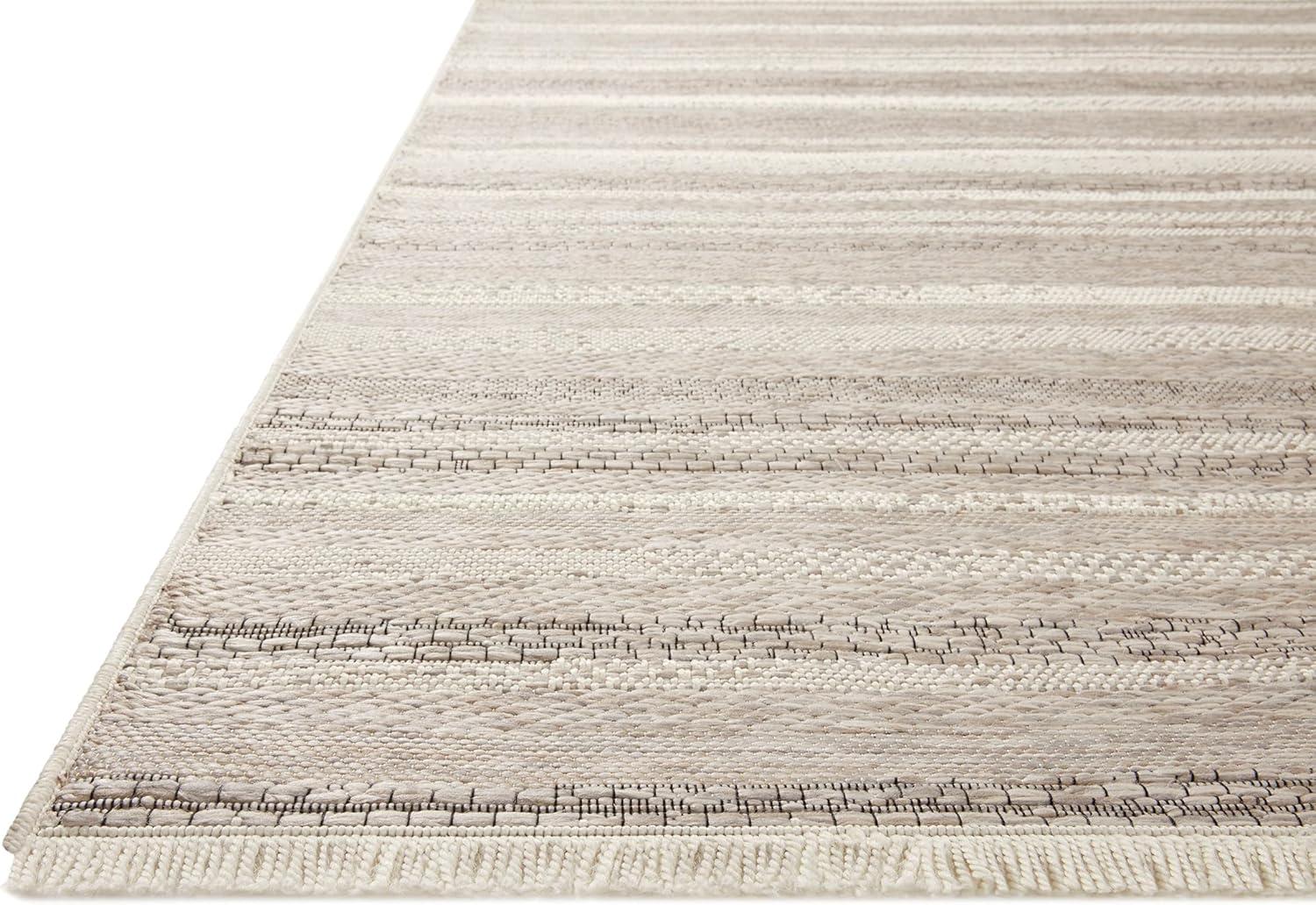 Malibu I Indoor / Outdoor Rug by Amber Lewis x Loloi - Ivory and Dove / 2'3" x 3'9"