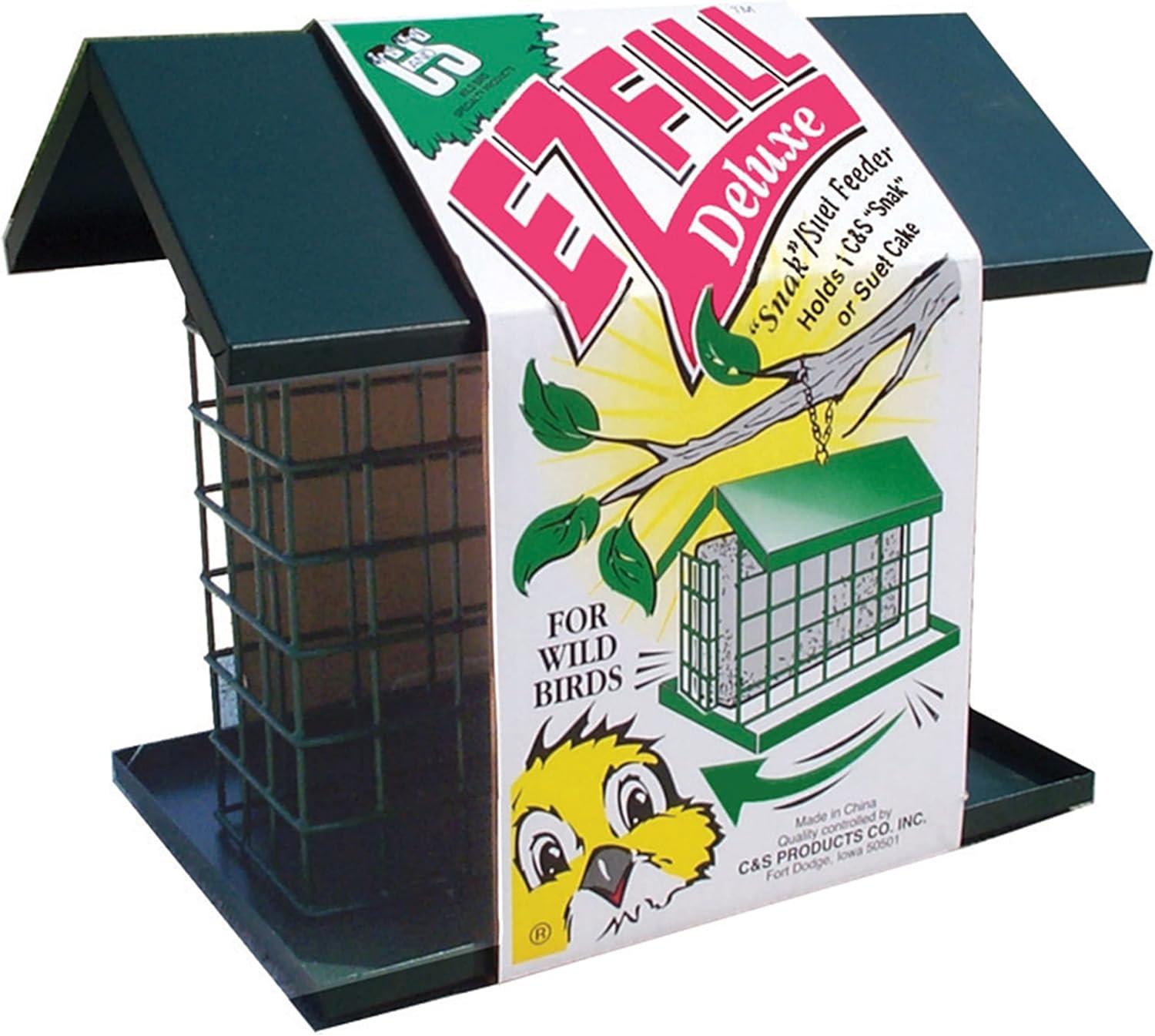 C & S Products EZ Fill Deluxe Suet Feeder, Green