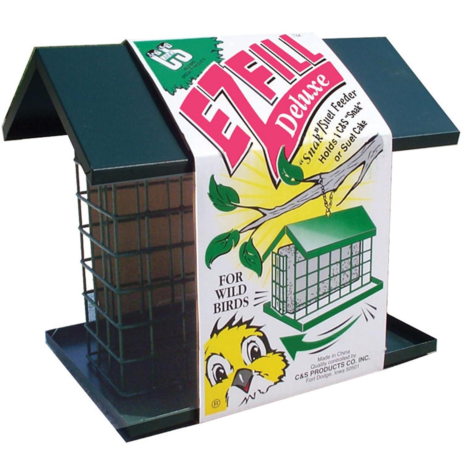C & S Products EZ Fill Deluxe Suet Feeder, Green