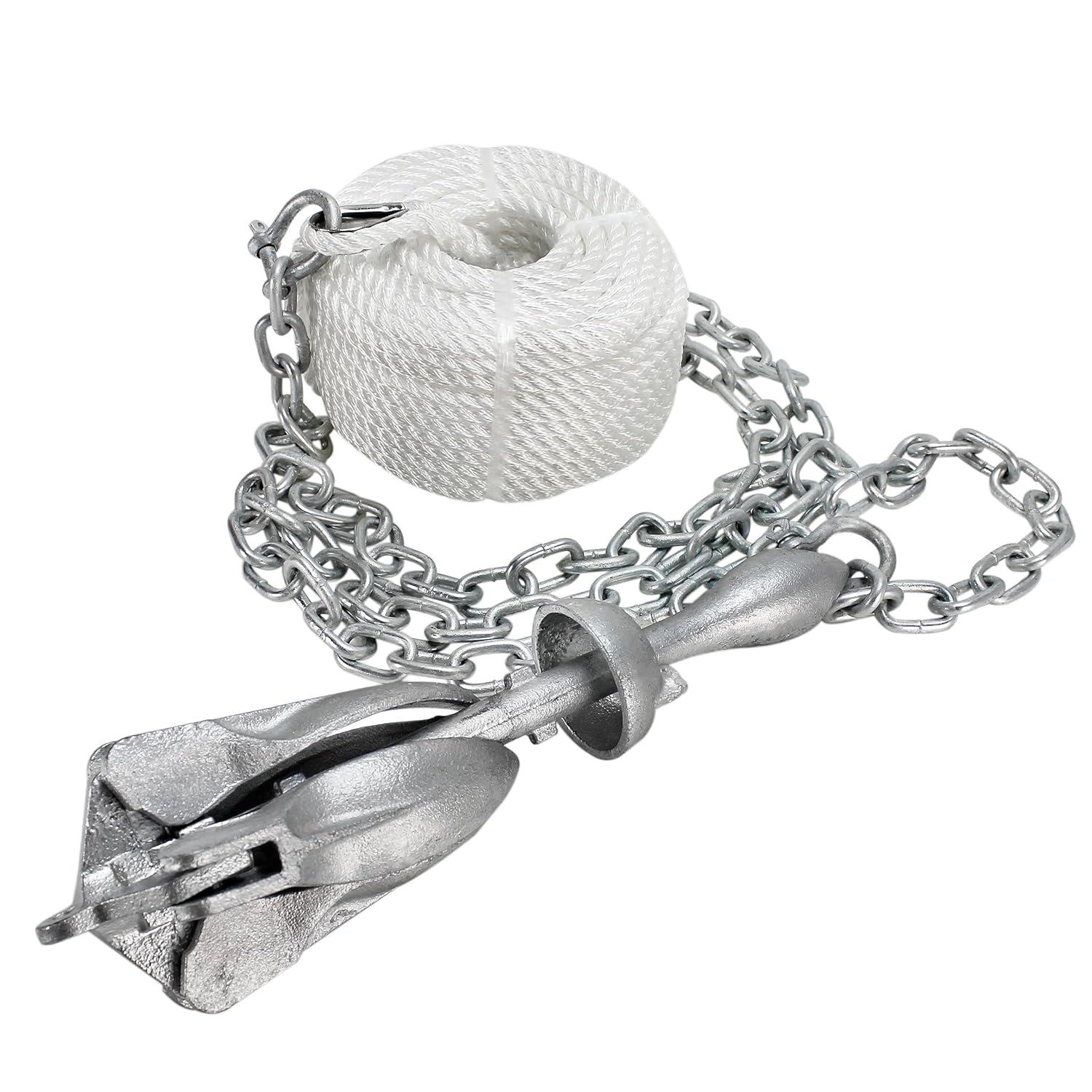 Extreme Max 3006.6705 BoatTector Kit Completo de Anclaje de Grapa para Barcos Pequeños, Botes Tipo Jon, Botes Planos, Botes Inflables, Etc. - 5,5 Libras.