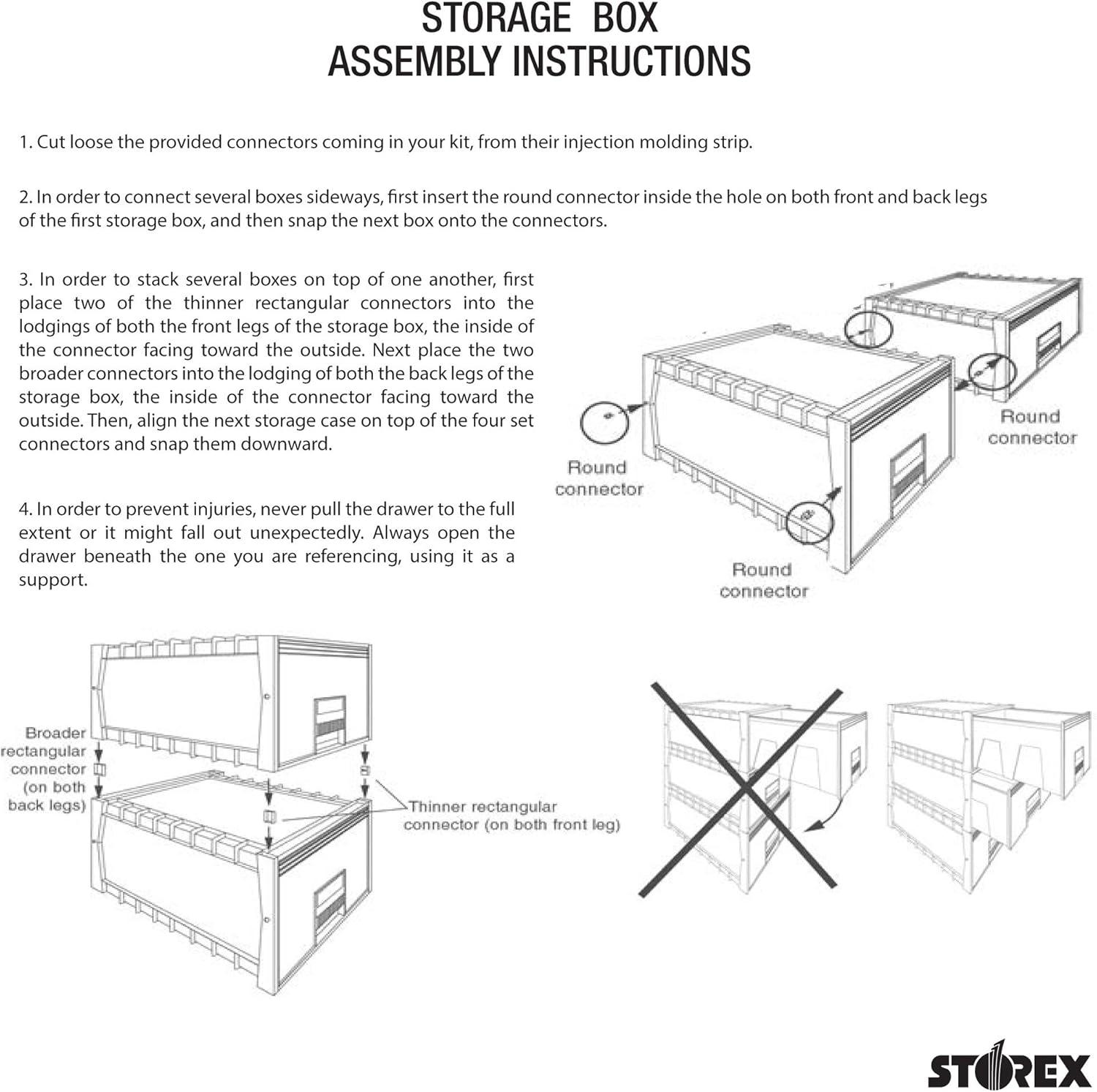 Black and Gray Water Resistant Mobile Archive Storage Box