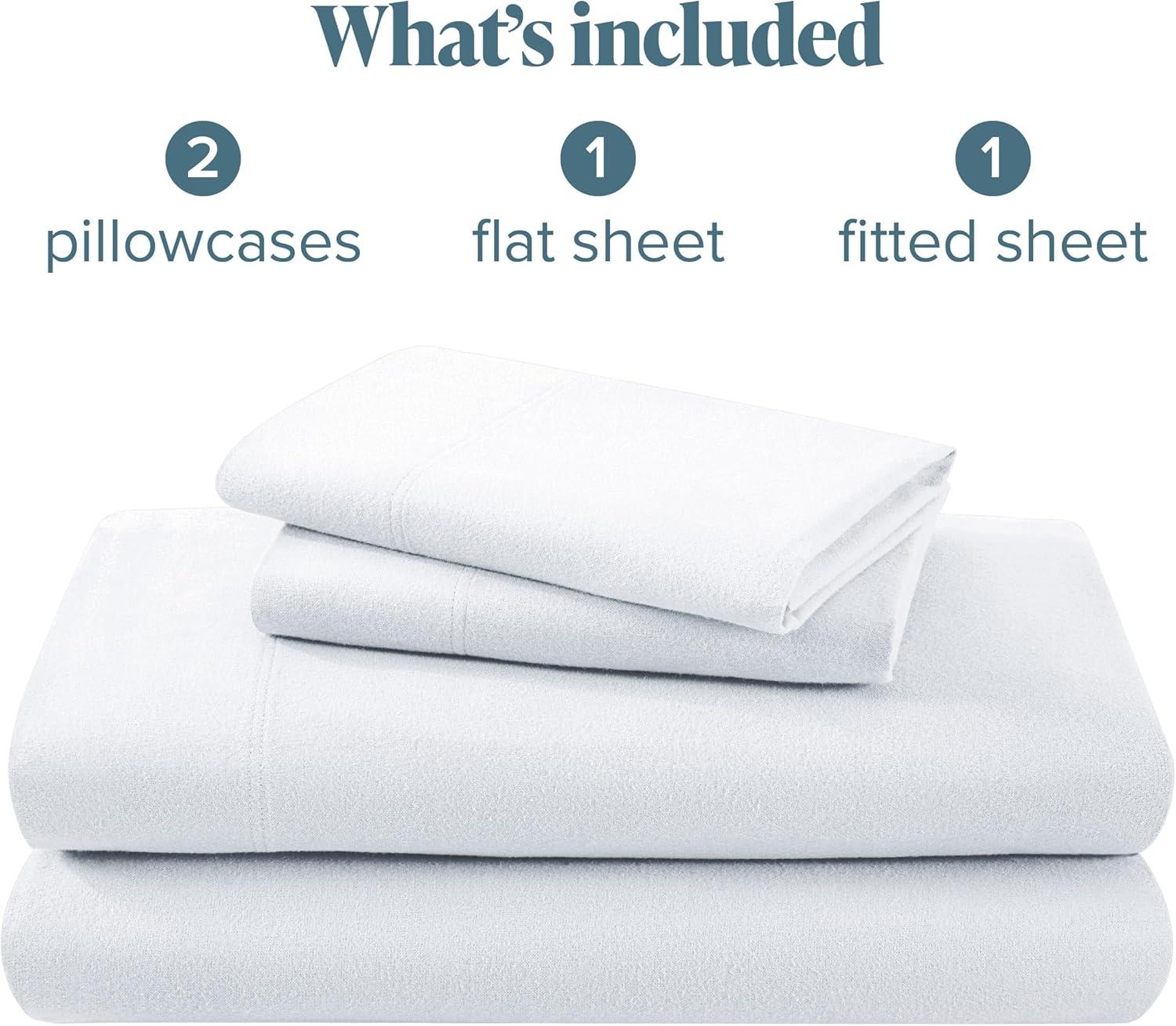 Bare Home Flannel Machine Woven Sheet Set