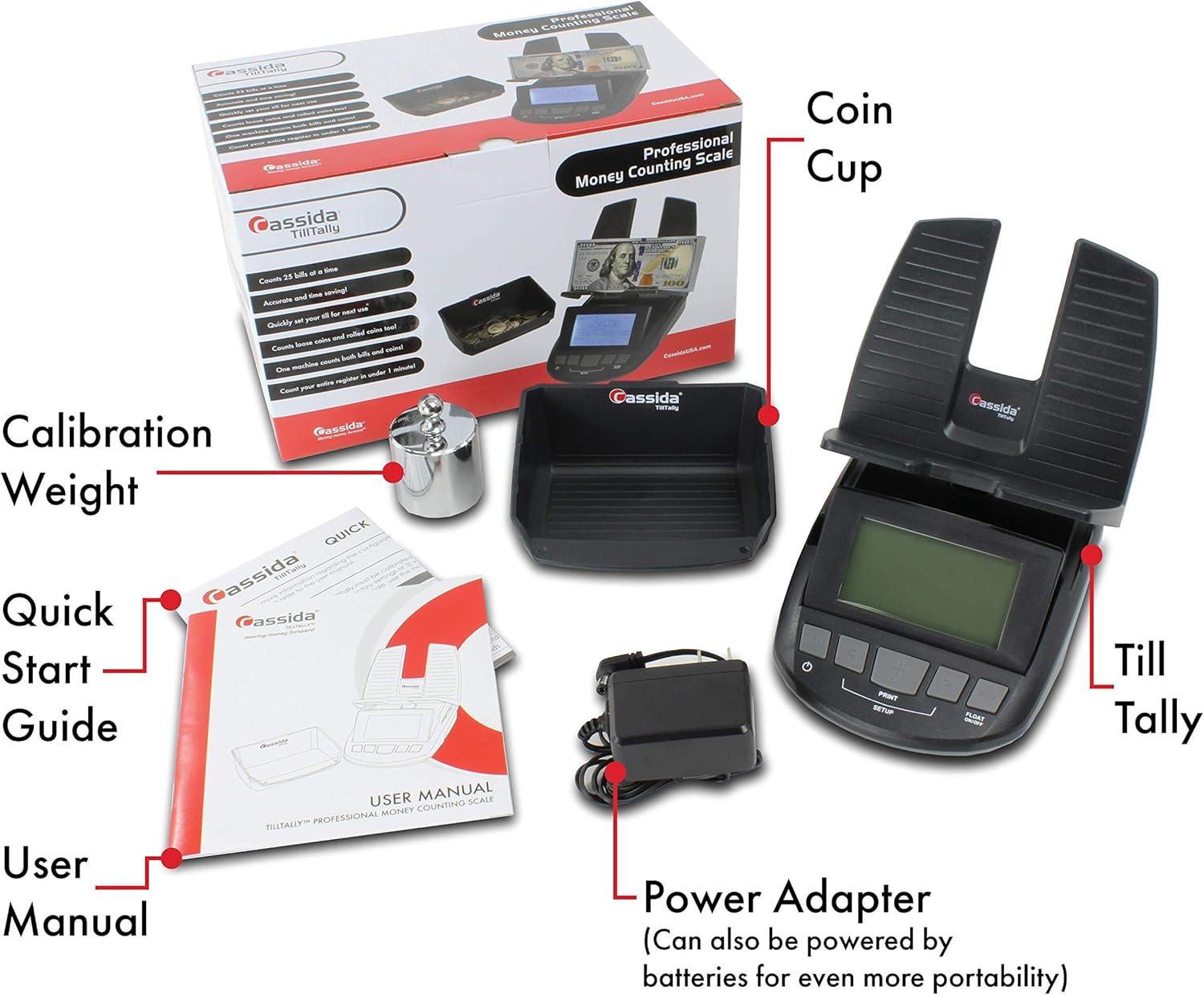 Cassida Tilltally Hybrid Bill & Coin Counting Scale