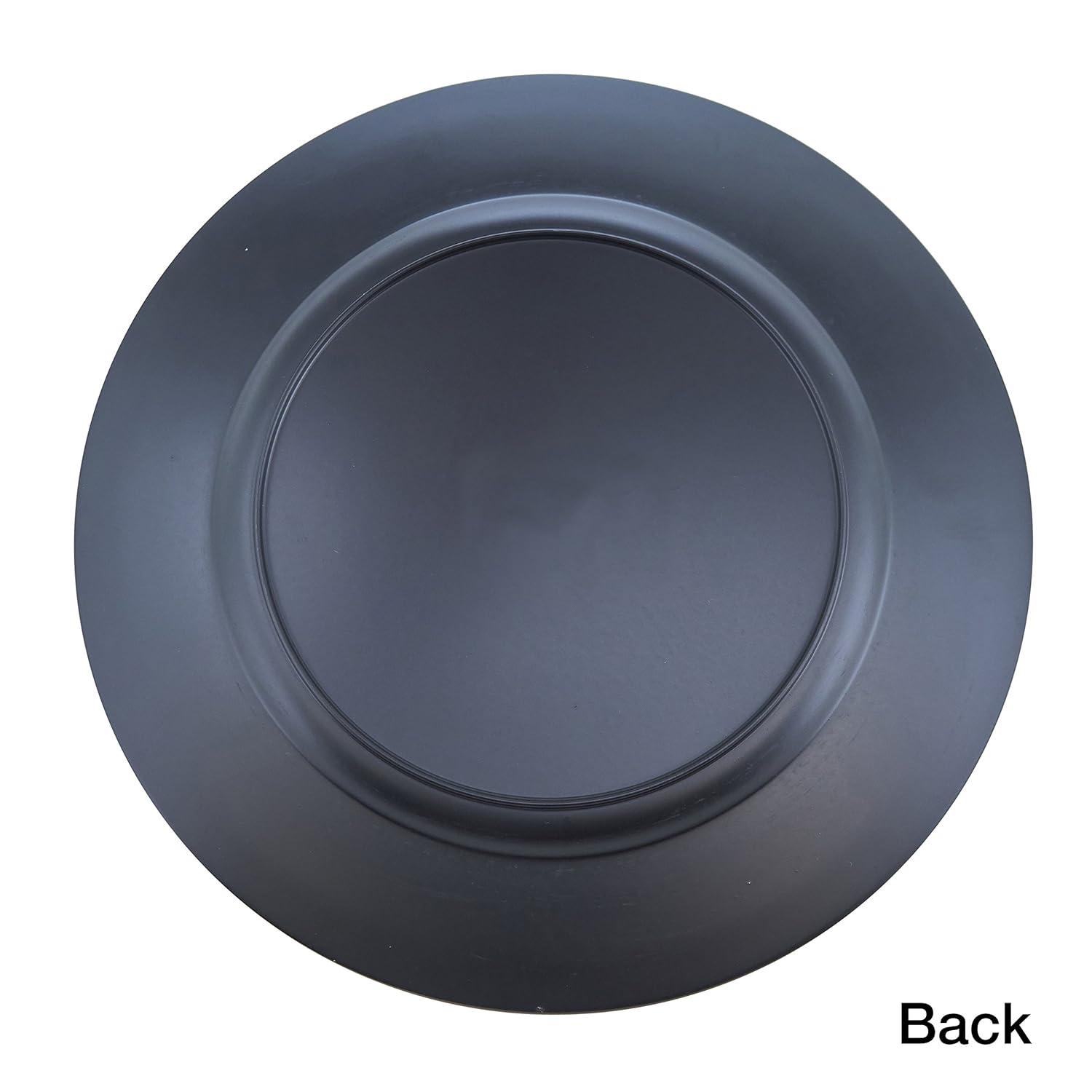 Saro Lifestyle Classic Solid Color Charger Plates, Pink, 13" Round