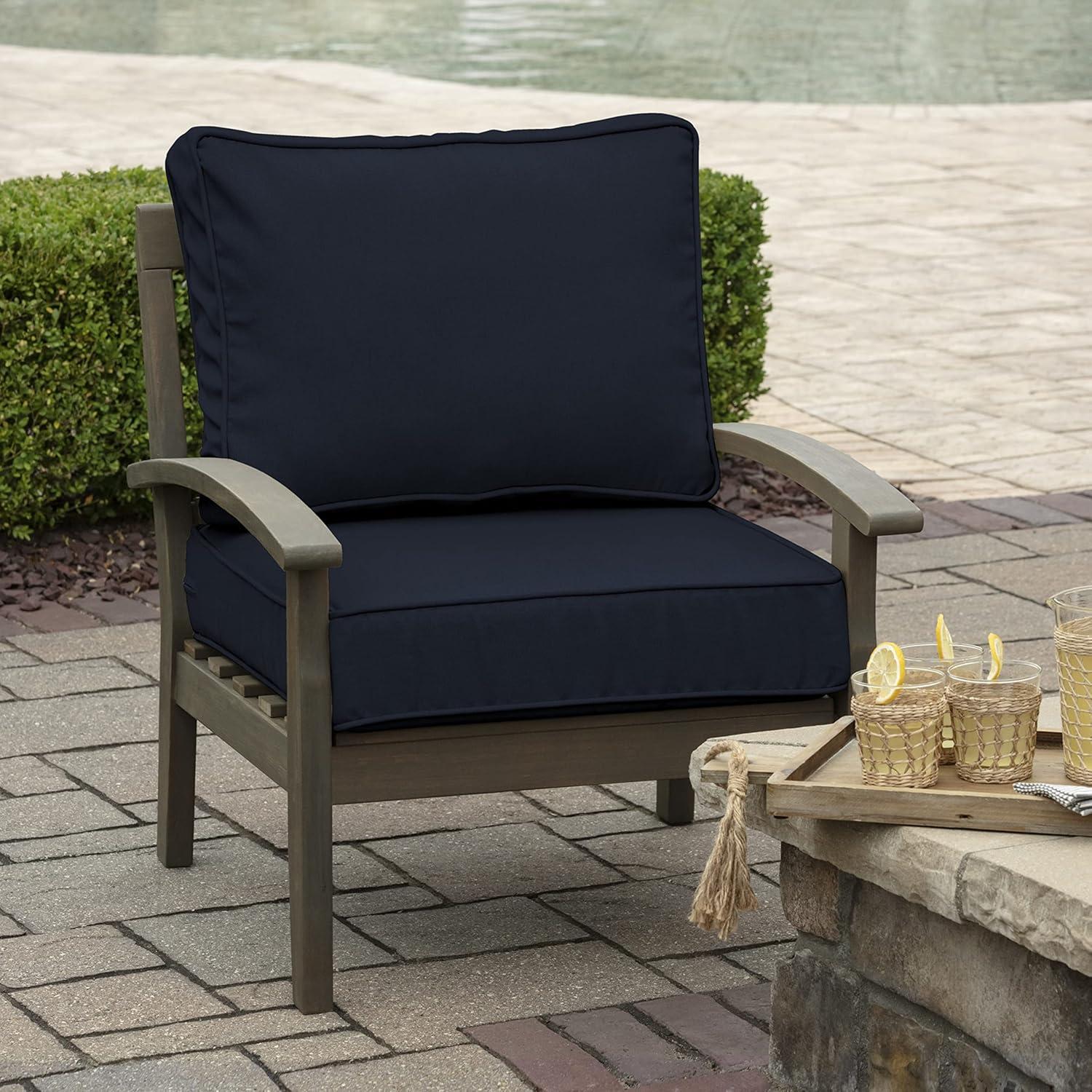 ARDEN ProFoam Performance Outdoor Deep Seating Cushion Set 22 x 22, Sand Cream
