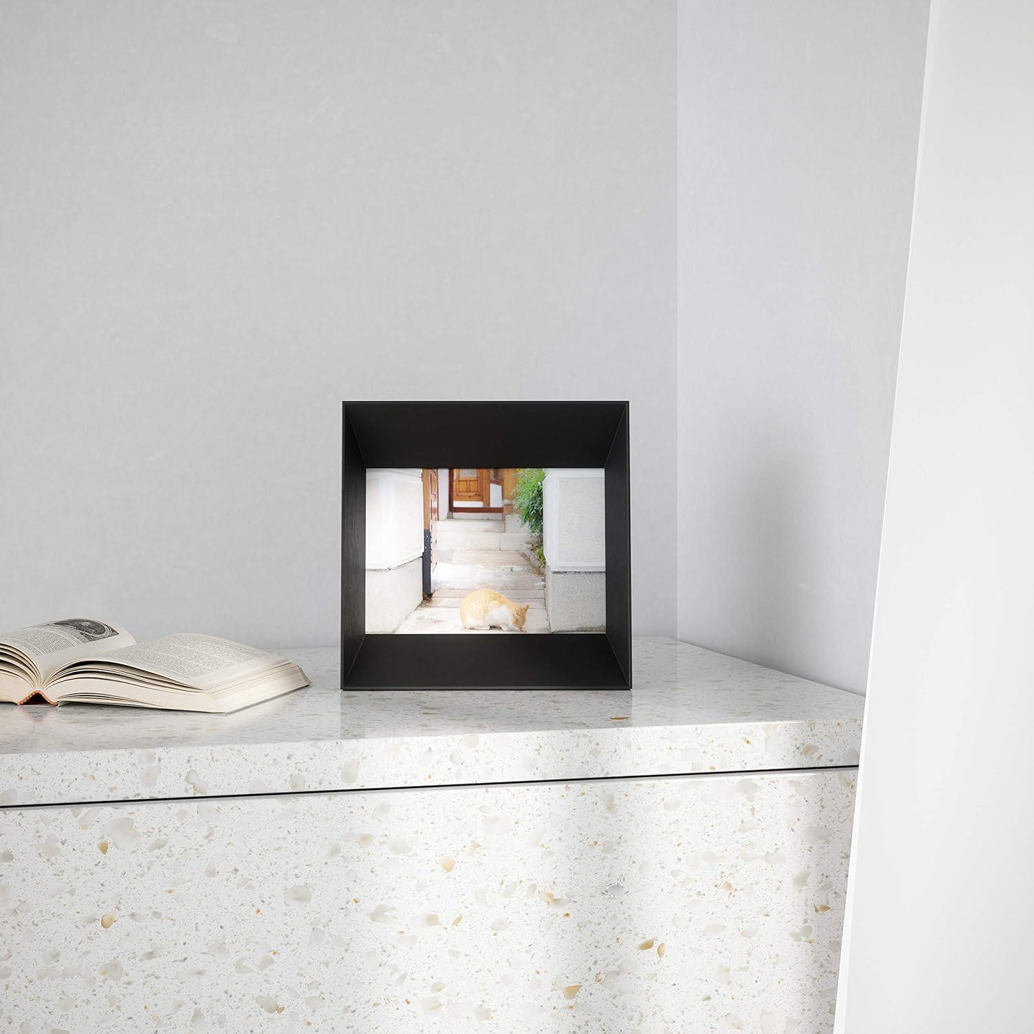 Classic Black Wood 5x7 Tabletop and Wall Mount Frame