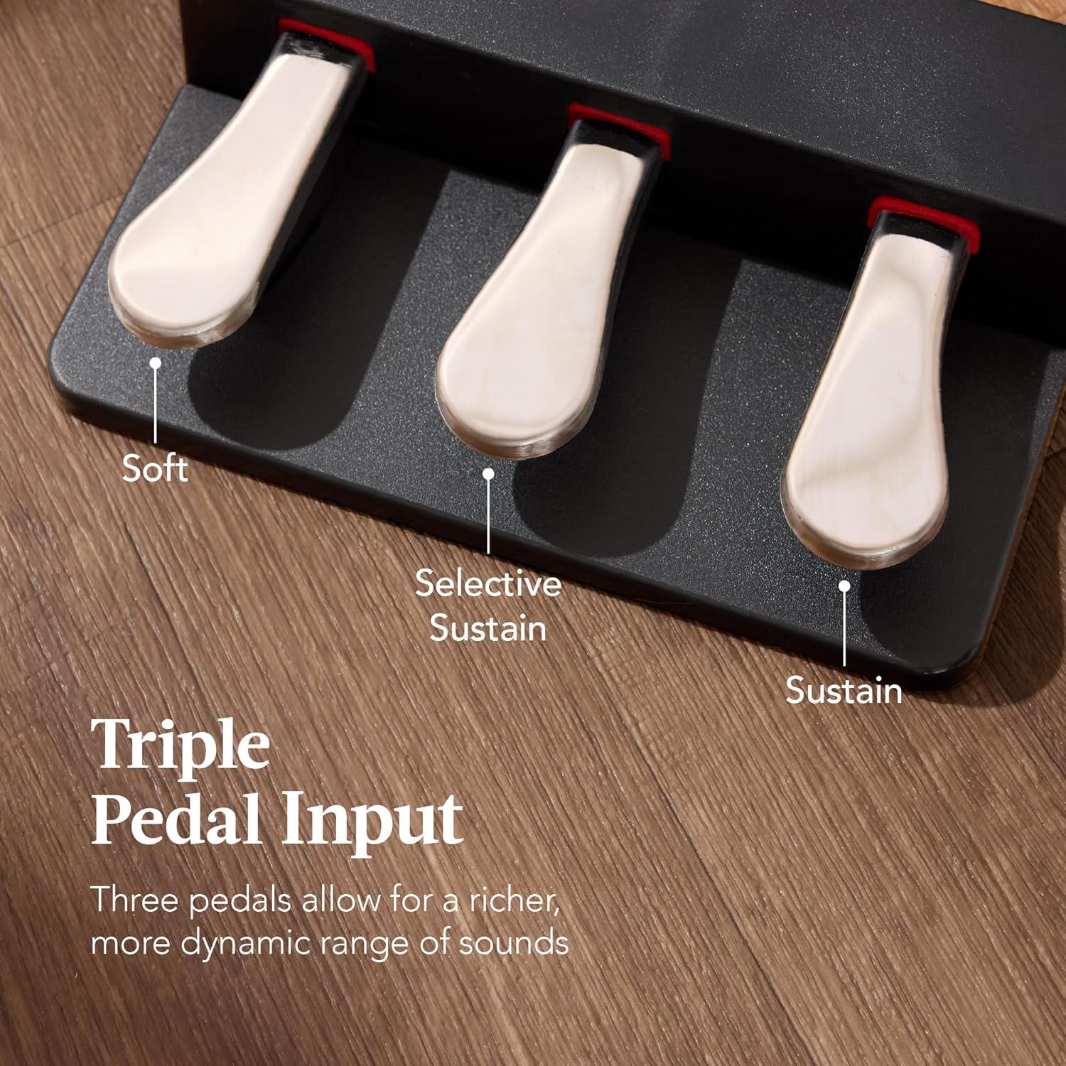 Best Choice Products Best Choice Product Modern 88 Key Fully Weighted Desk Style Digital Piano w/ Metal Legs, 3 Sustain Pedal - Natural