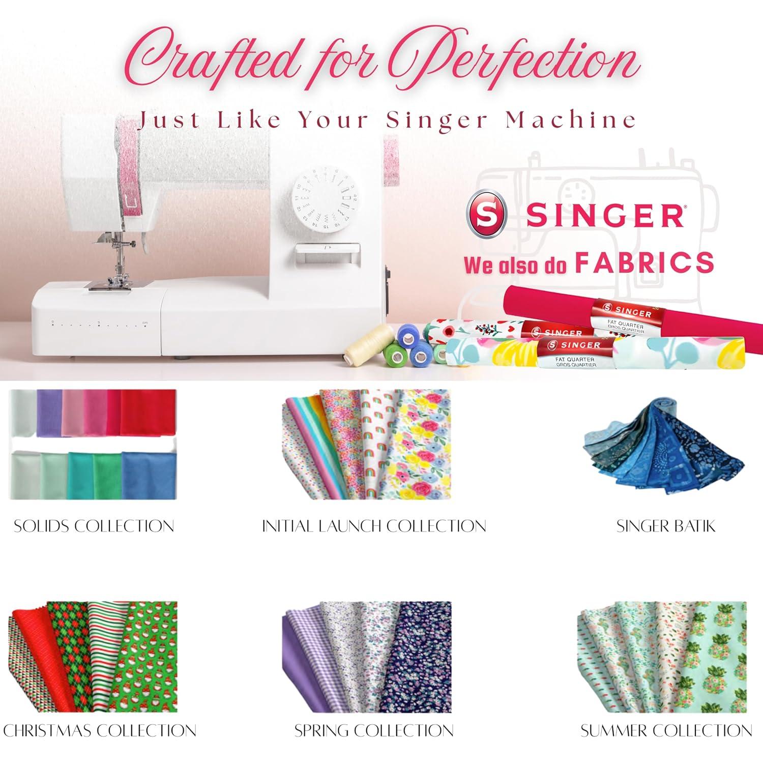 Singer Fabric, 100% Cotton, Sewing & Crafting, 44" Wide, Modern Daisy Stripes, Cut by Yard