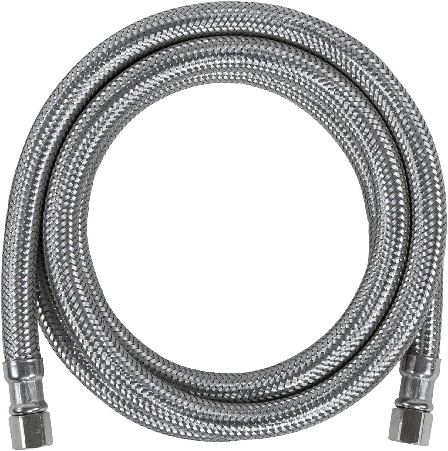 Certified Appliance Accessories IM48SS Braided Stainless Steel Ice Maker Connector, 4Ft