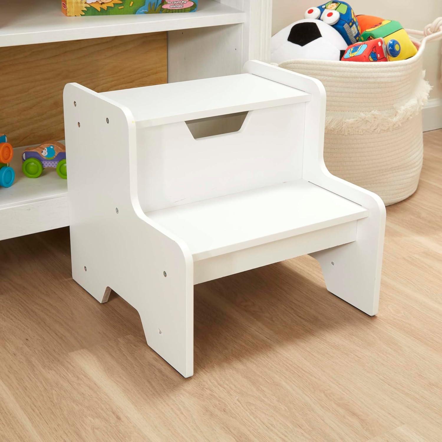 Melissa & Doug Wooden Step Stool - White