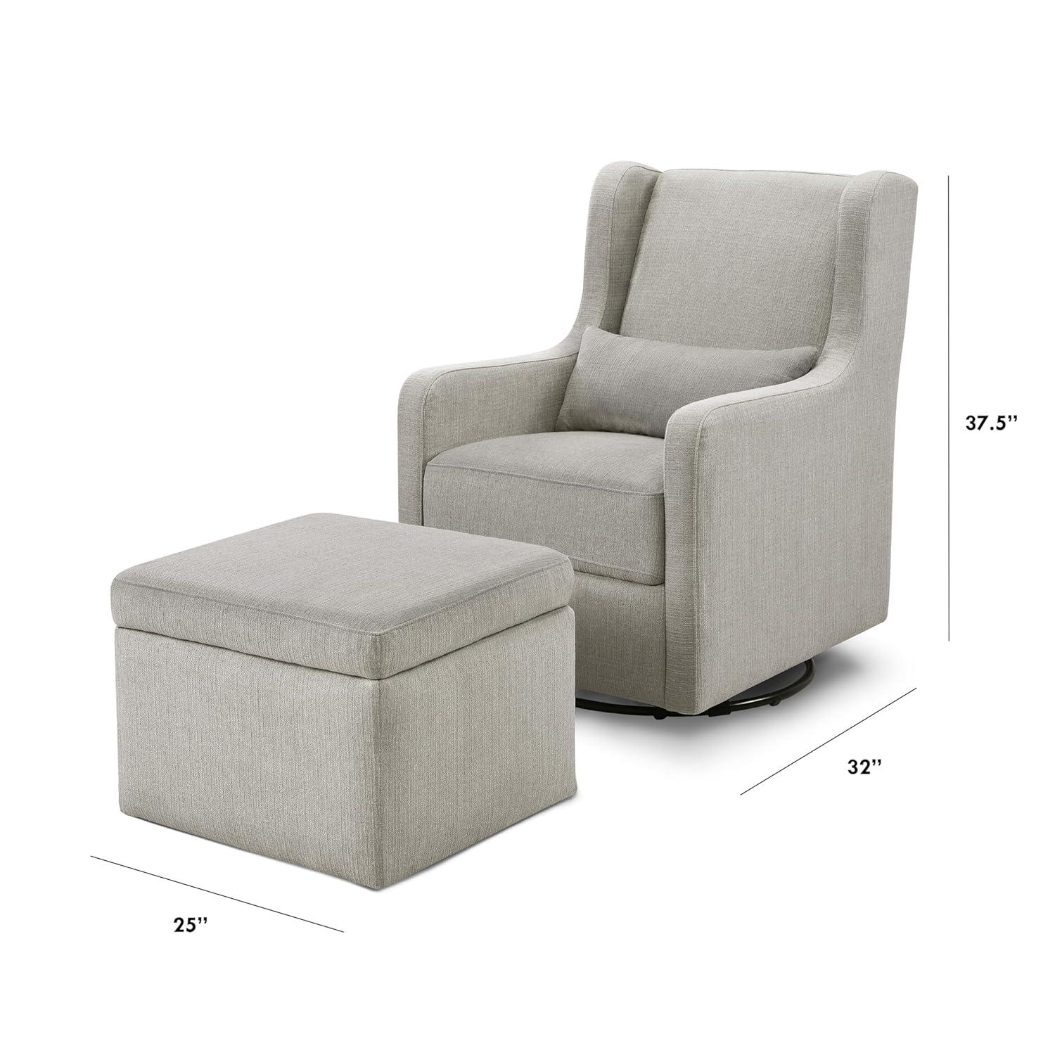 Adrian Swivel Glider and Ottoman