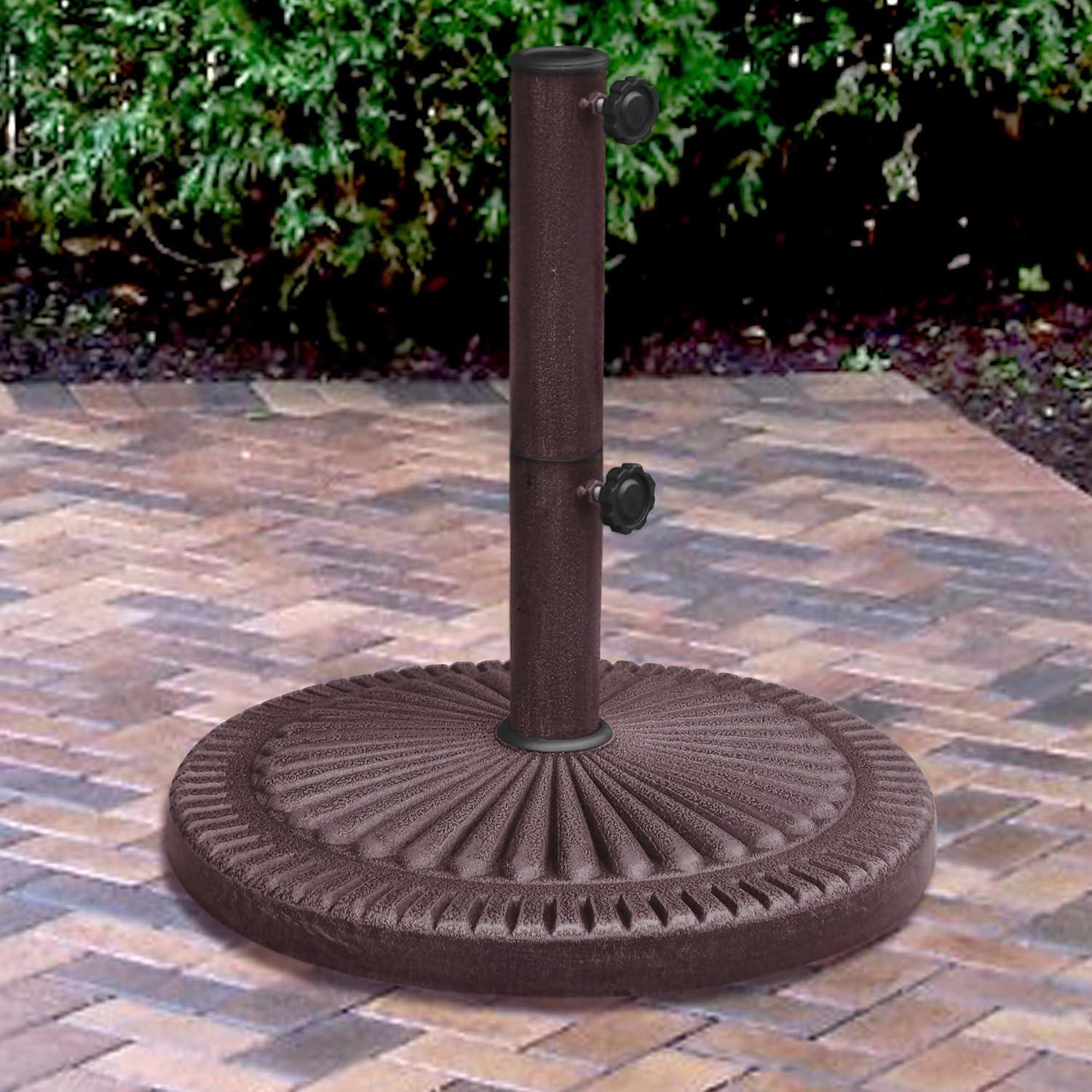 Blue Wave 66-lb Weather-Resistent Umbrella Base in Bronze Resin Finish