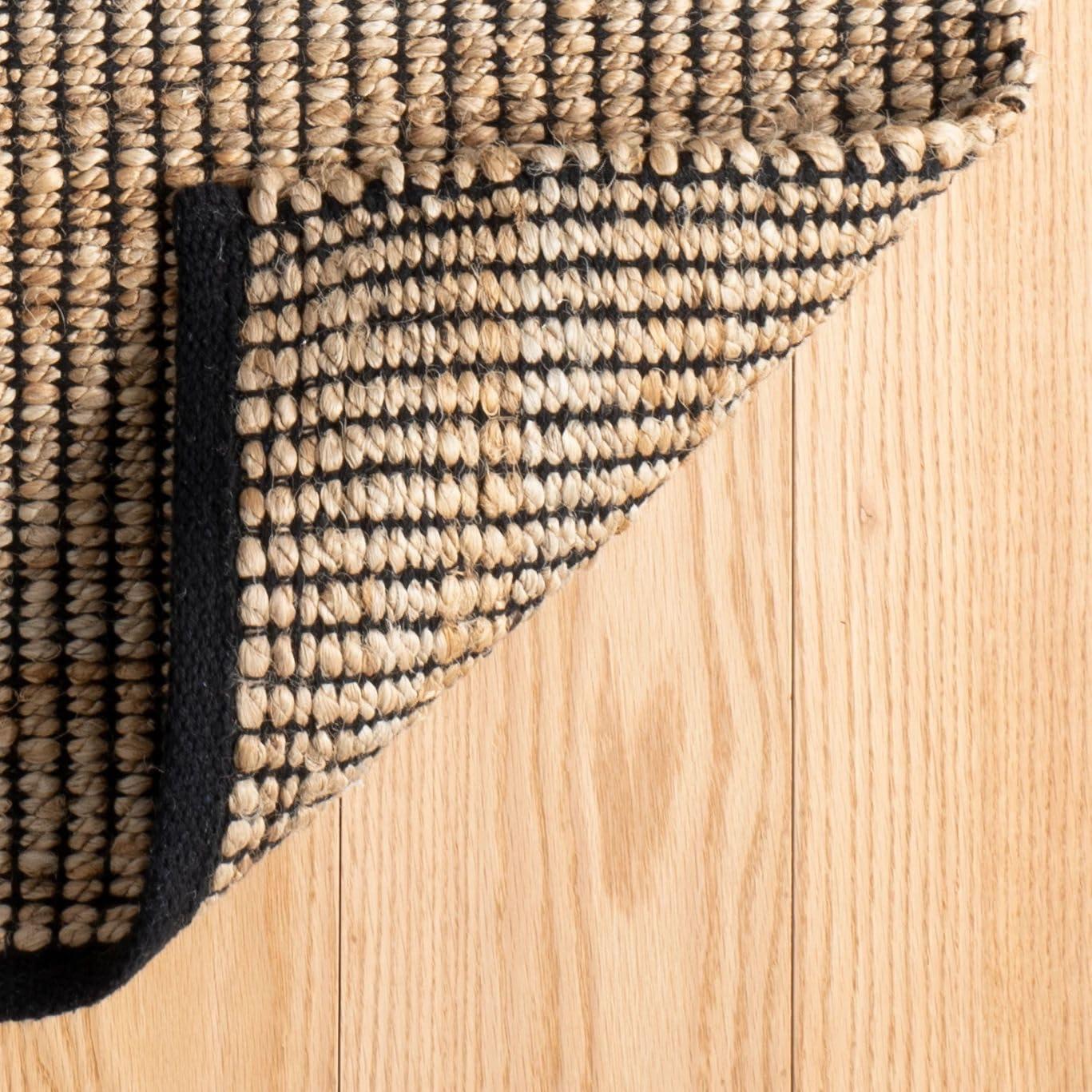 Gridwork Ivory Handwoven Jute Rug