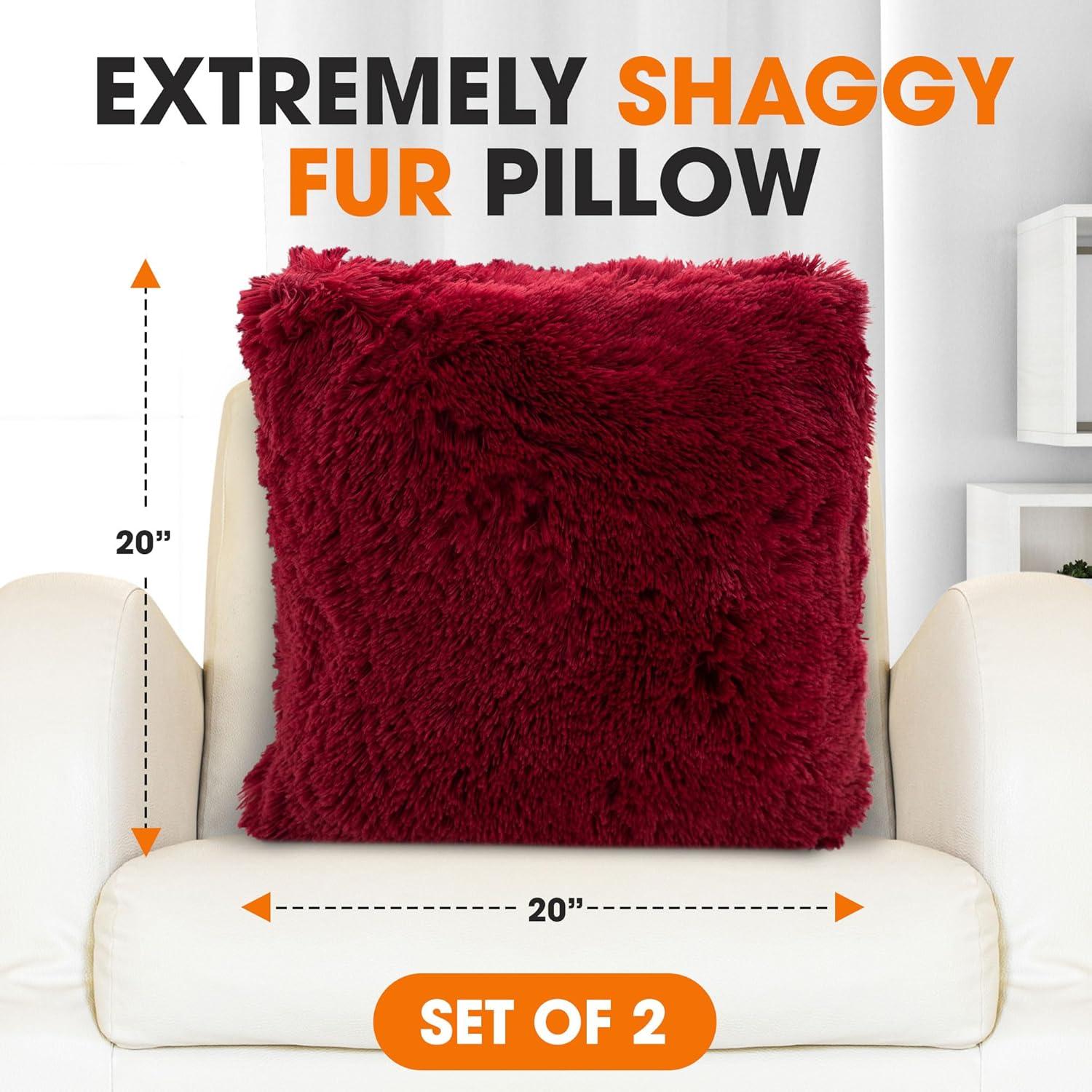 Faux Fur Throw Pillow