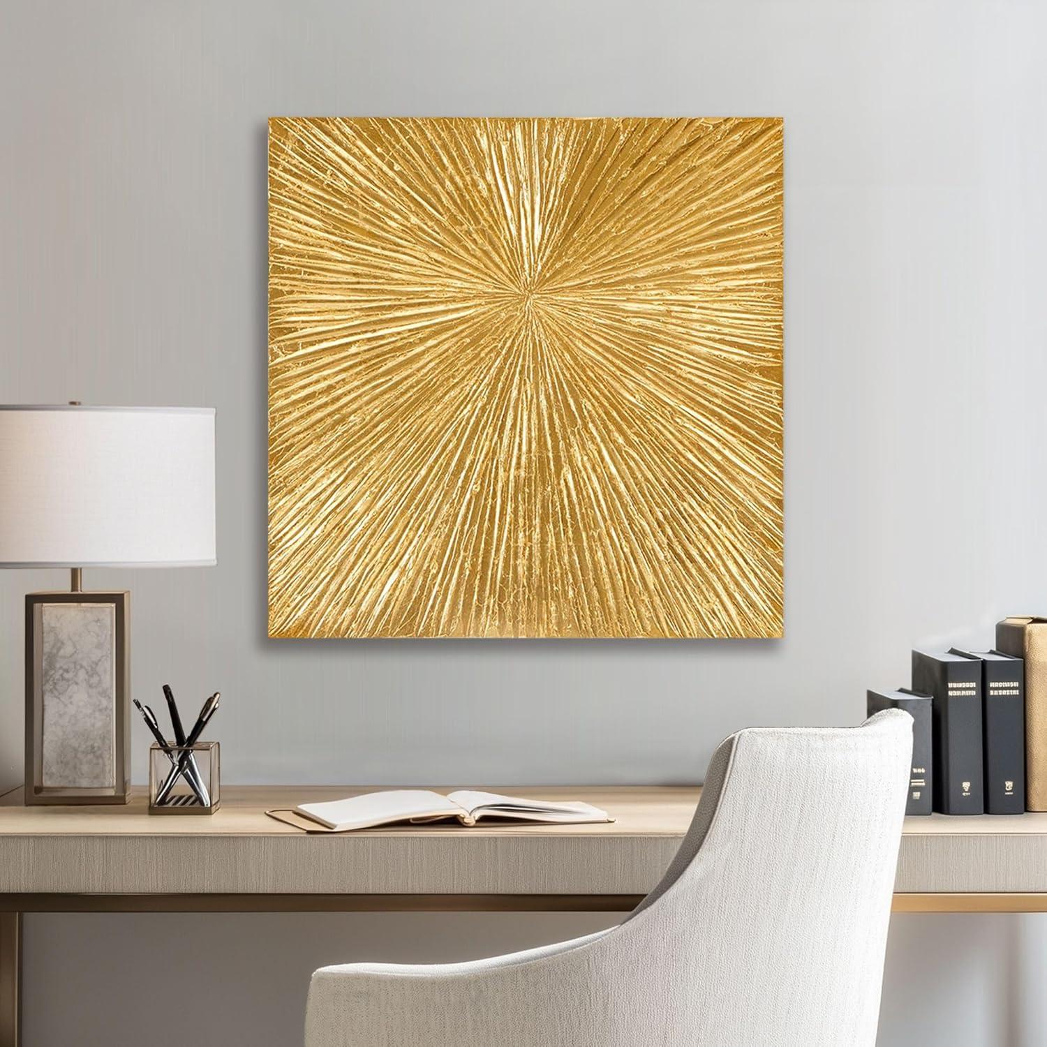 Madison Park Signature Sunburst 3-Piece Hand-Painted Resin Wall Art