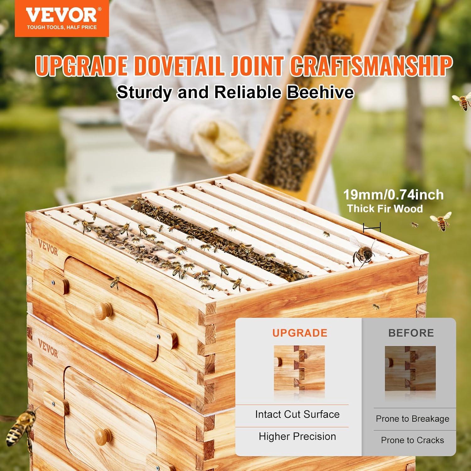 VEVOR VEVOR Bee Hive 30 Frame Bee Hives Starter Kit