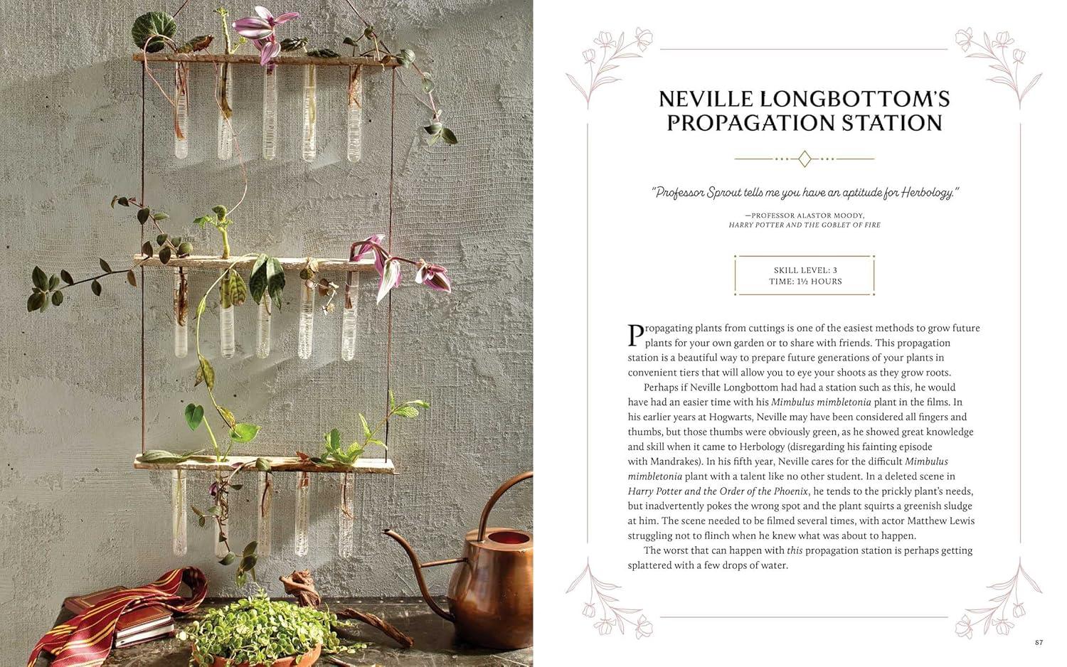 Harry Potter Inspired Hardcover Herbology Gardening Guide