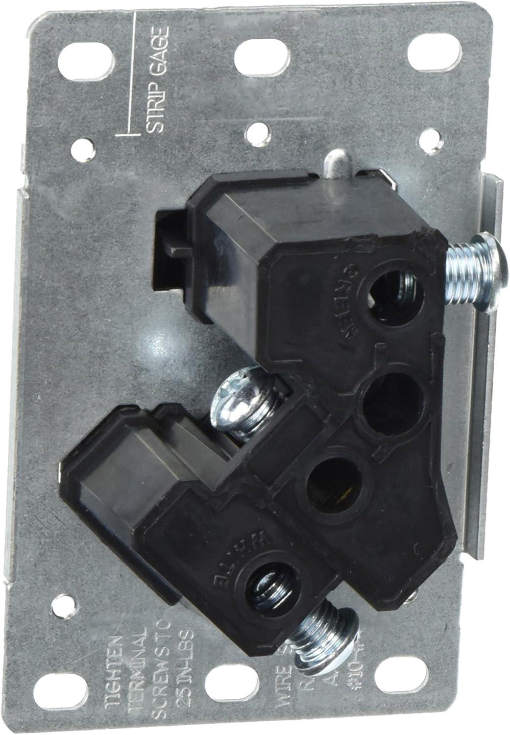 Black Industrial Grade 30 Amp Flush Mount Outlet with Wall Plate