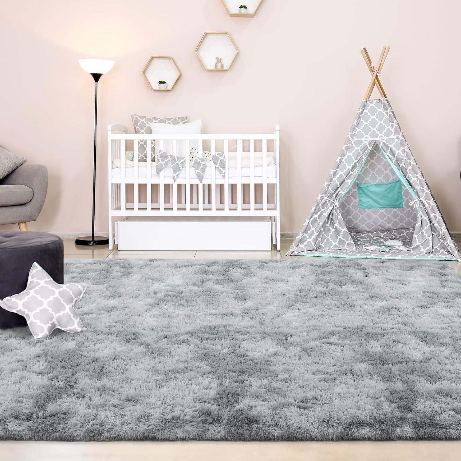 nuLOOM Cloud Shag Accent Rug, 3x5, Gray