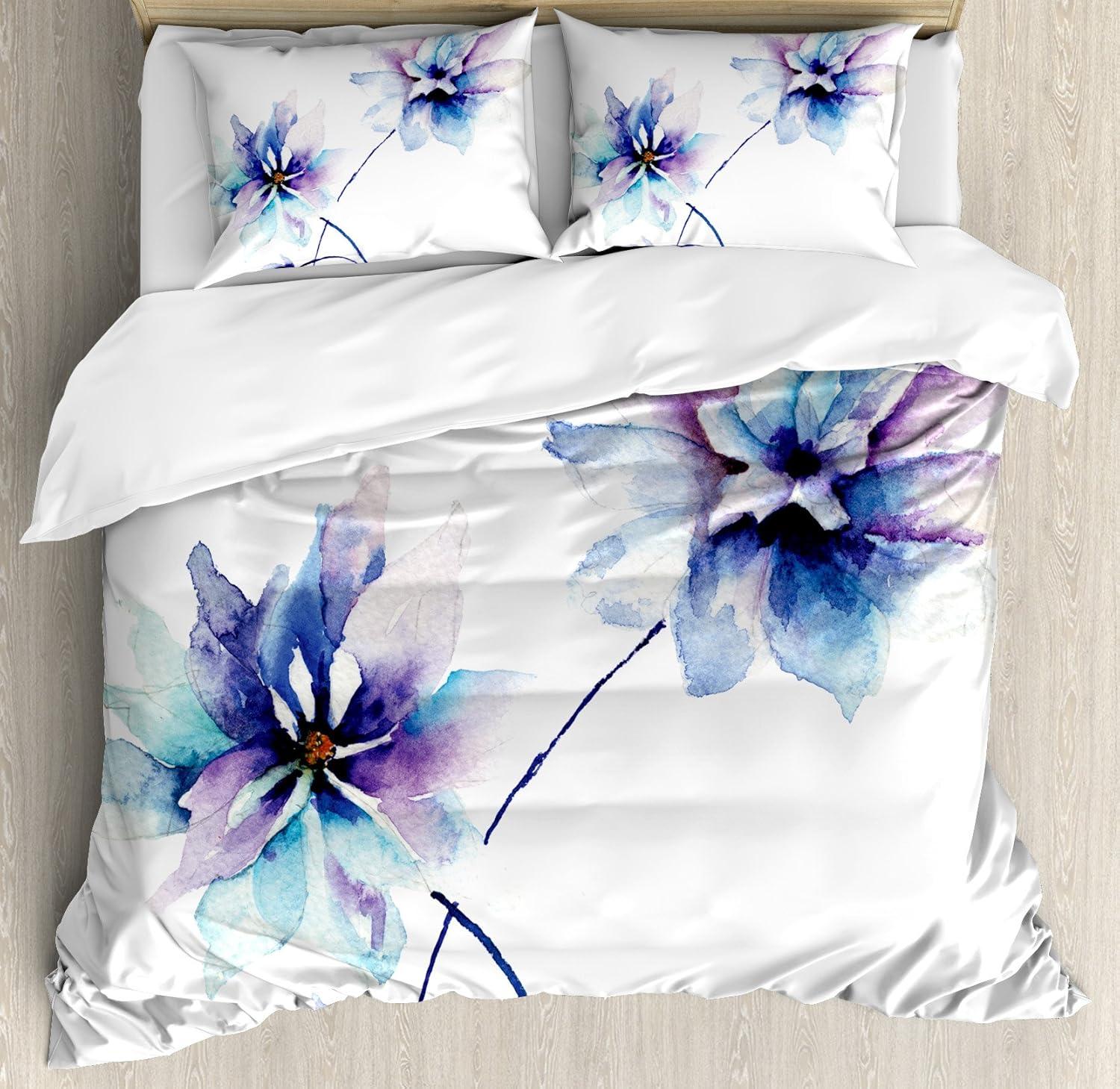 Cottage Americana Floral Duvet Cover Set