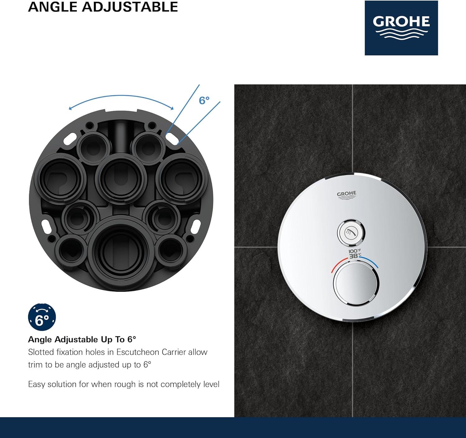 GROHE Grohtherm SmartControl Shower Thermostatic Valve Trim Kit