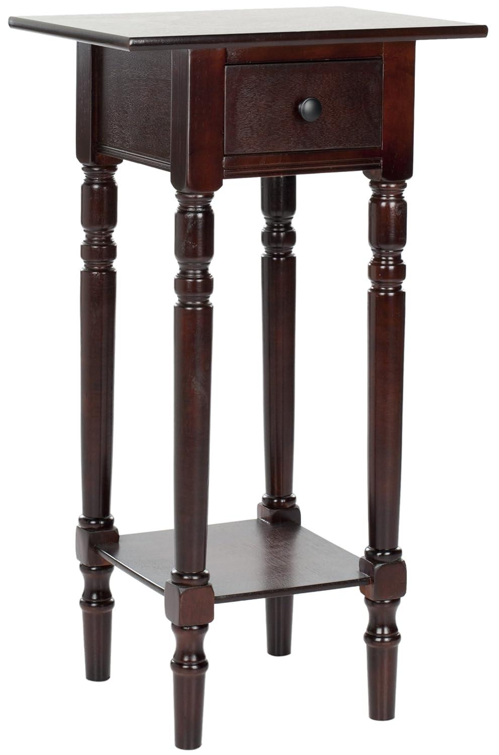 Sabrina End Table - AMH5704D - Dark Cherry - Safavieh Couture