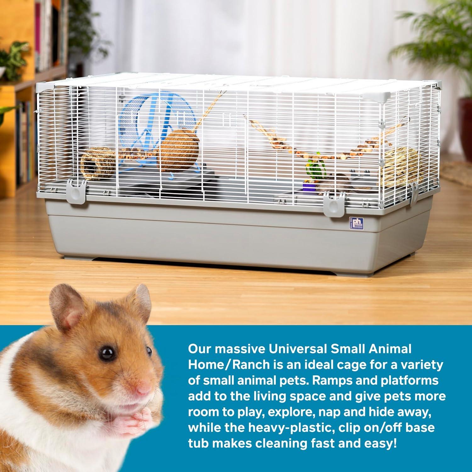 Ranch Universal Small Animal Home, Gray & White