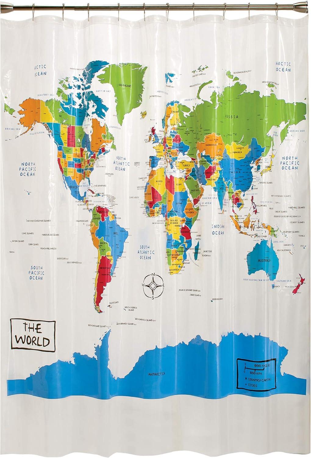 The World Shower Curtain - SKL Home