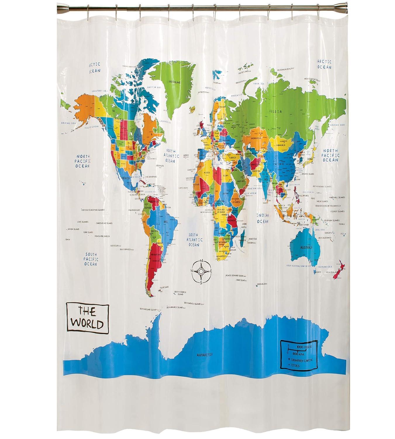 The World Shower Curtain - SKL Home