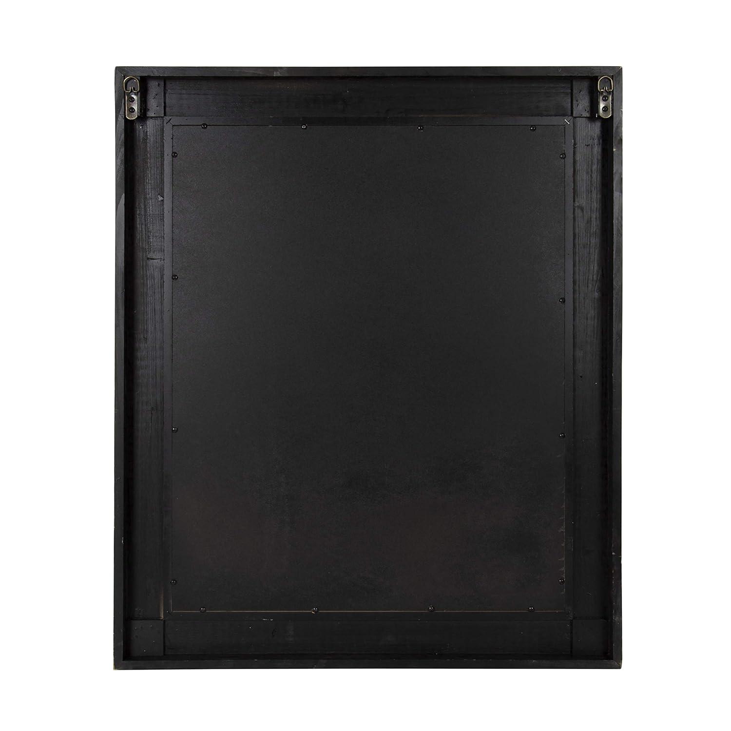 30" x 36" Garvey Wood Framed Wall Mirror White - Kate and Laurel: Modern Rectangle, No Assembly, Wall Mount