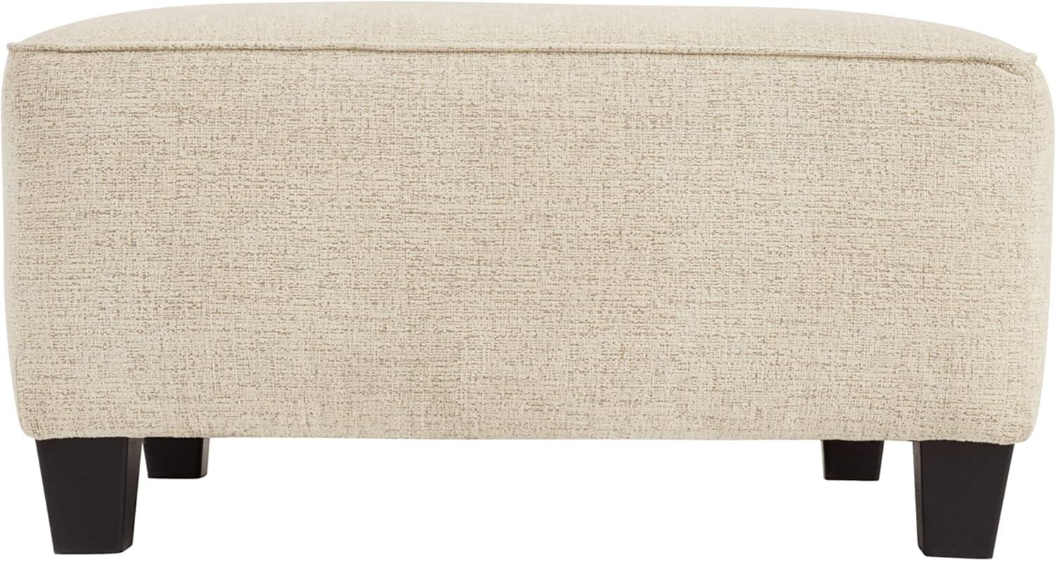 Oversized Abinger Accent Ottoman Natural - Signature Design by Ashley: Modern Square Upholstered Bench, Textured Finish