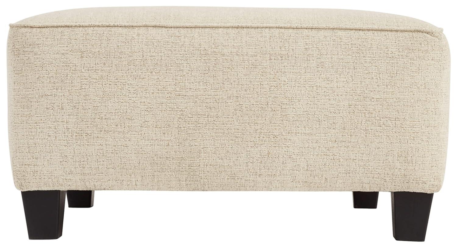 Oversized Abinger Accent Ottoman Natural - Signature Design by Ashley: Modern Square Upholstered Bench, Textured Finish