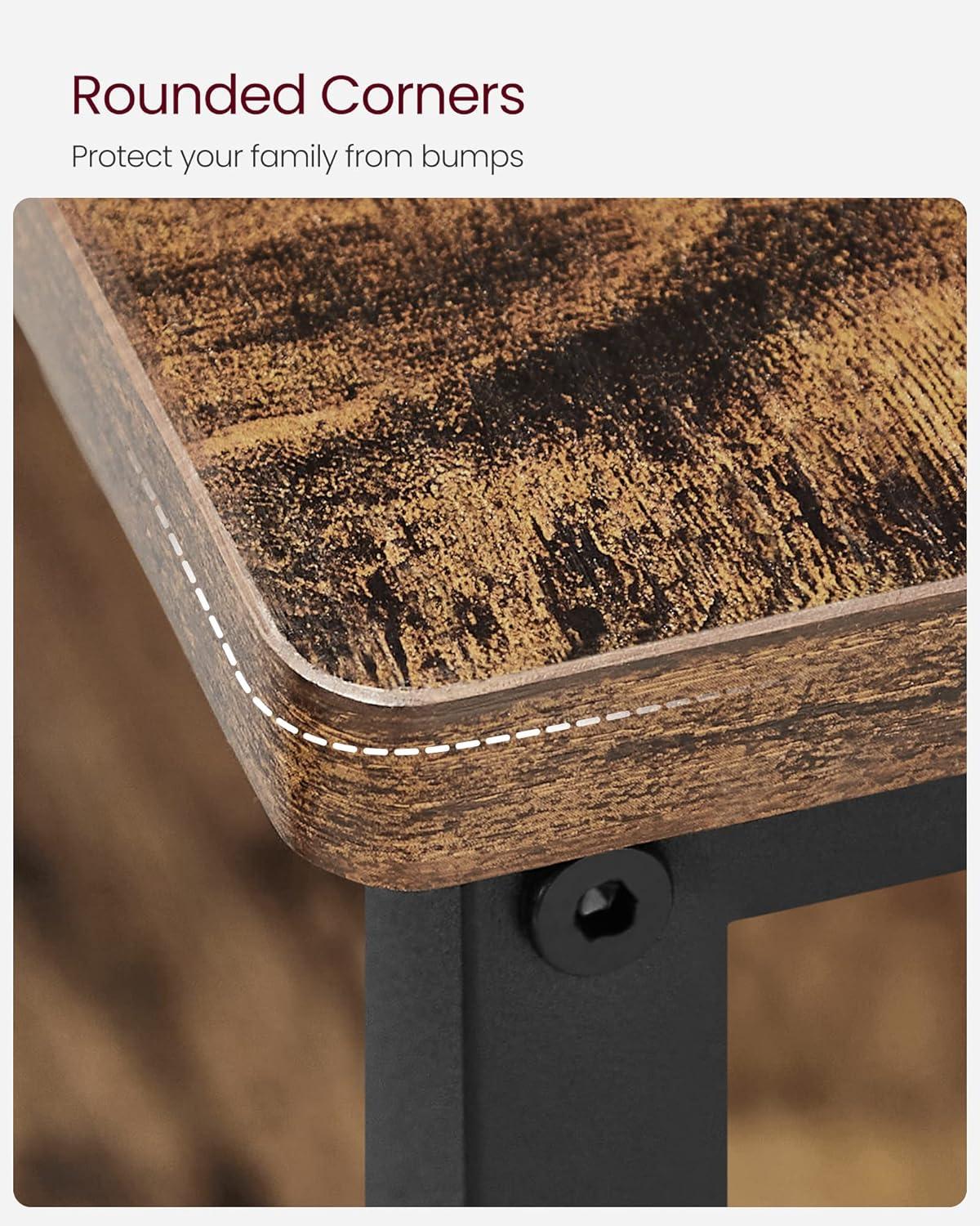 47.2 Inches Kitchen Island with 3 Shelves Kitchen Storage Shelf Kitchen Baker’s Rack with Large Worktop